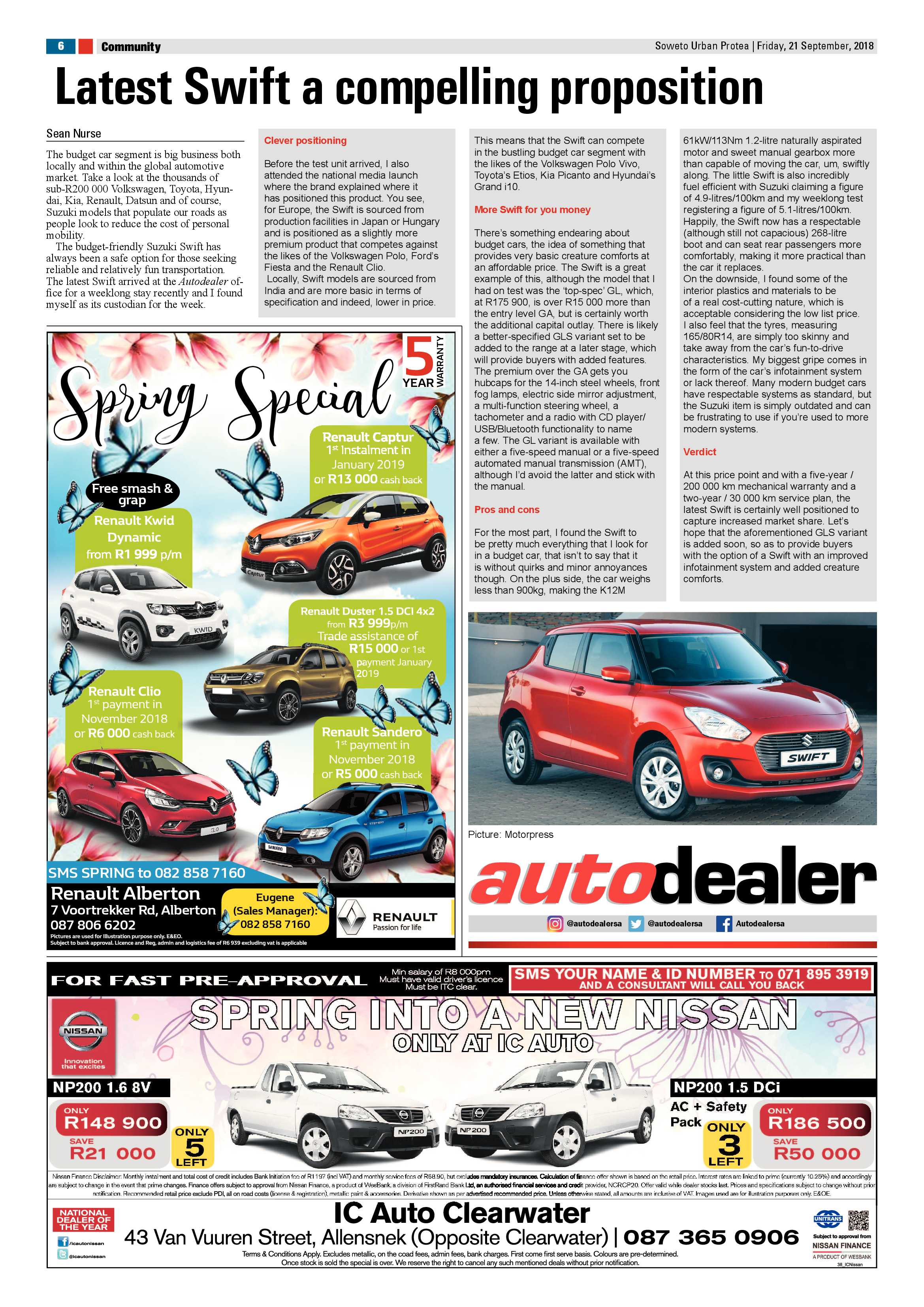 Protea – September 21, 2018 issue page 6