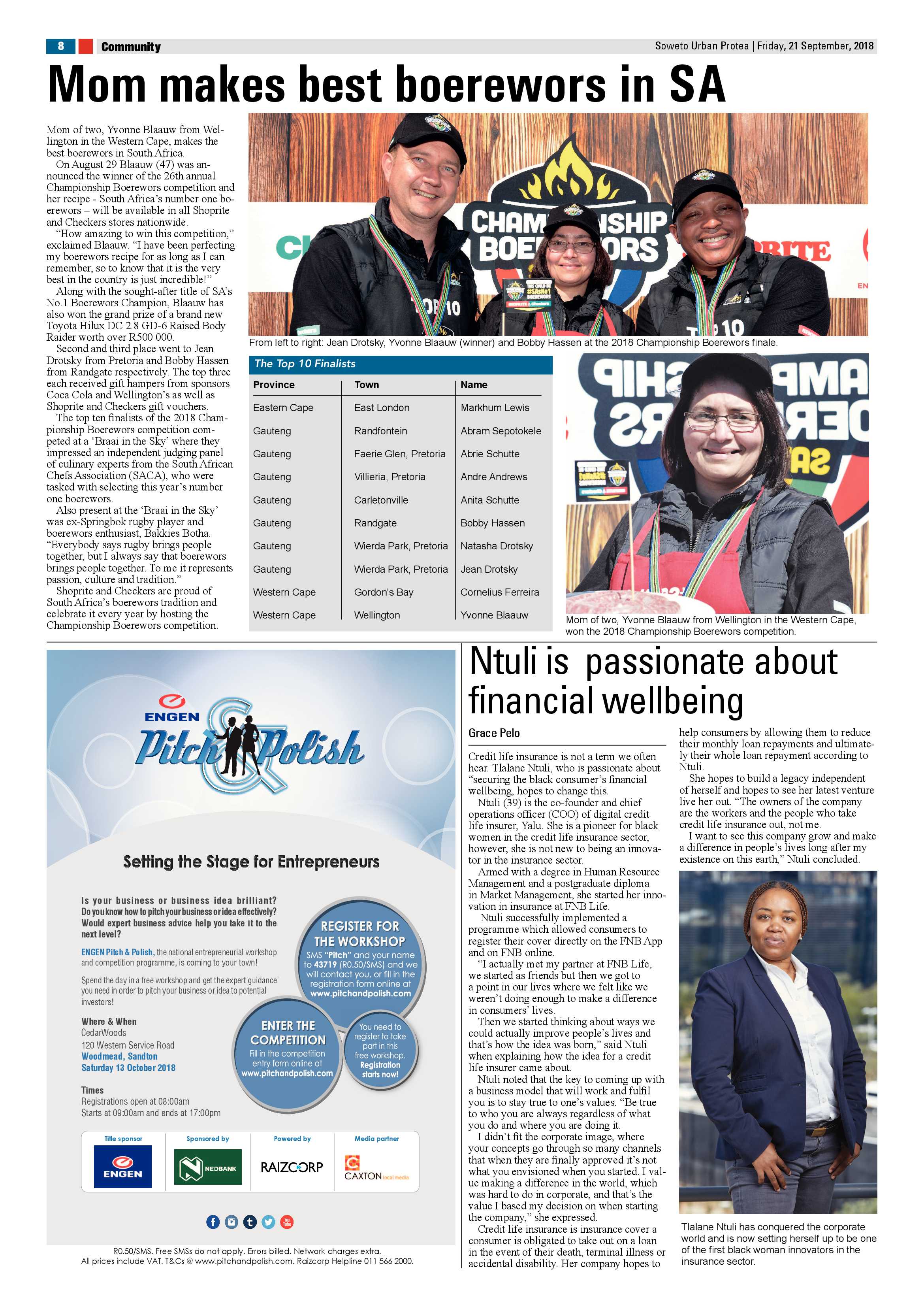 Protea – September 21, 2018 issue page 8