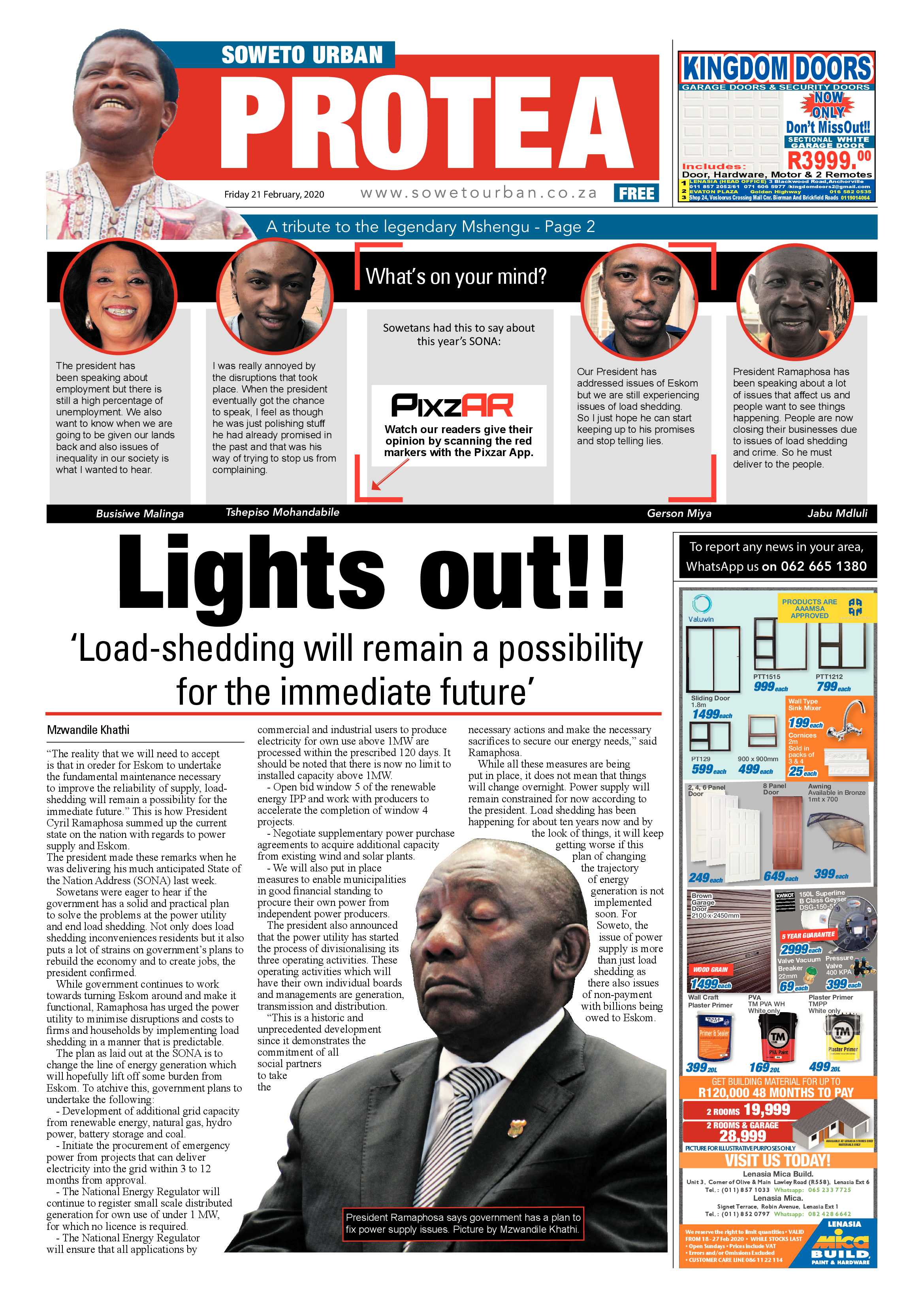 Protea Feb 21, 2020 page 1