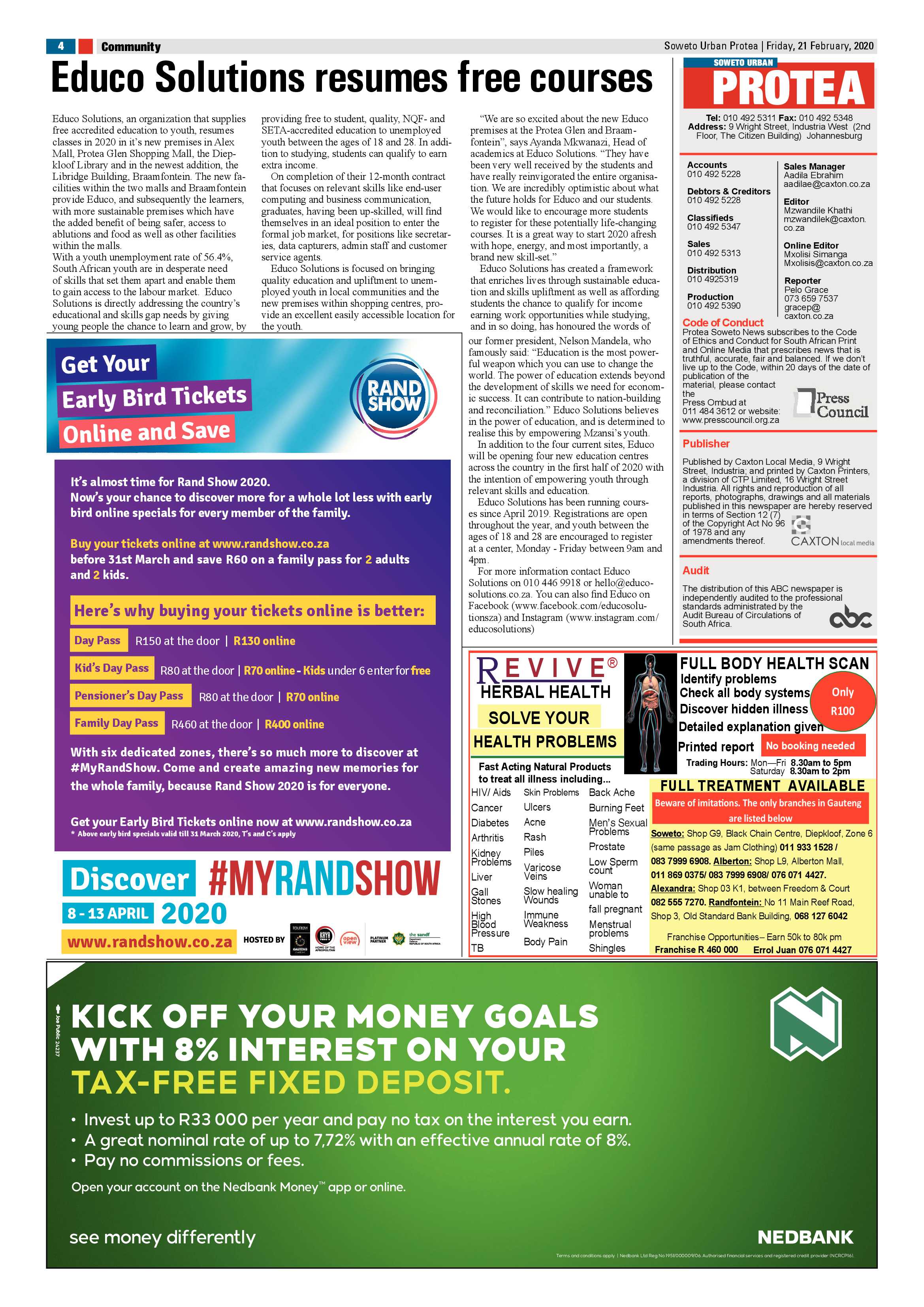 Protea Feb 21, 2020 page 4