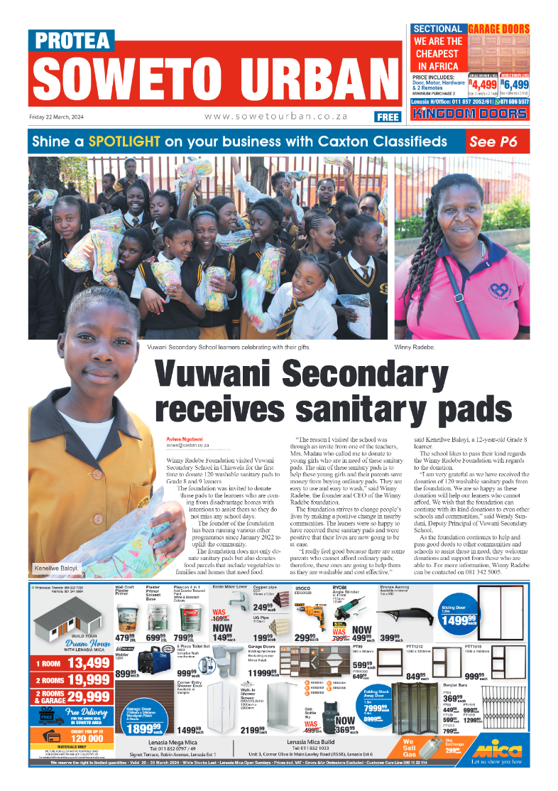 Protea: 22 March 2024 page 1