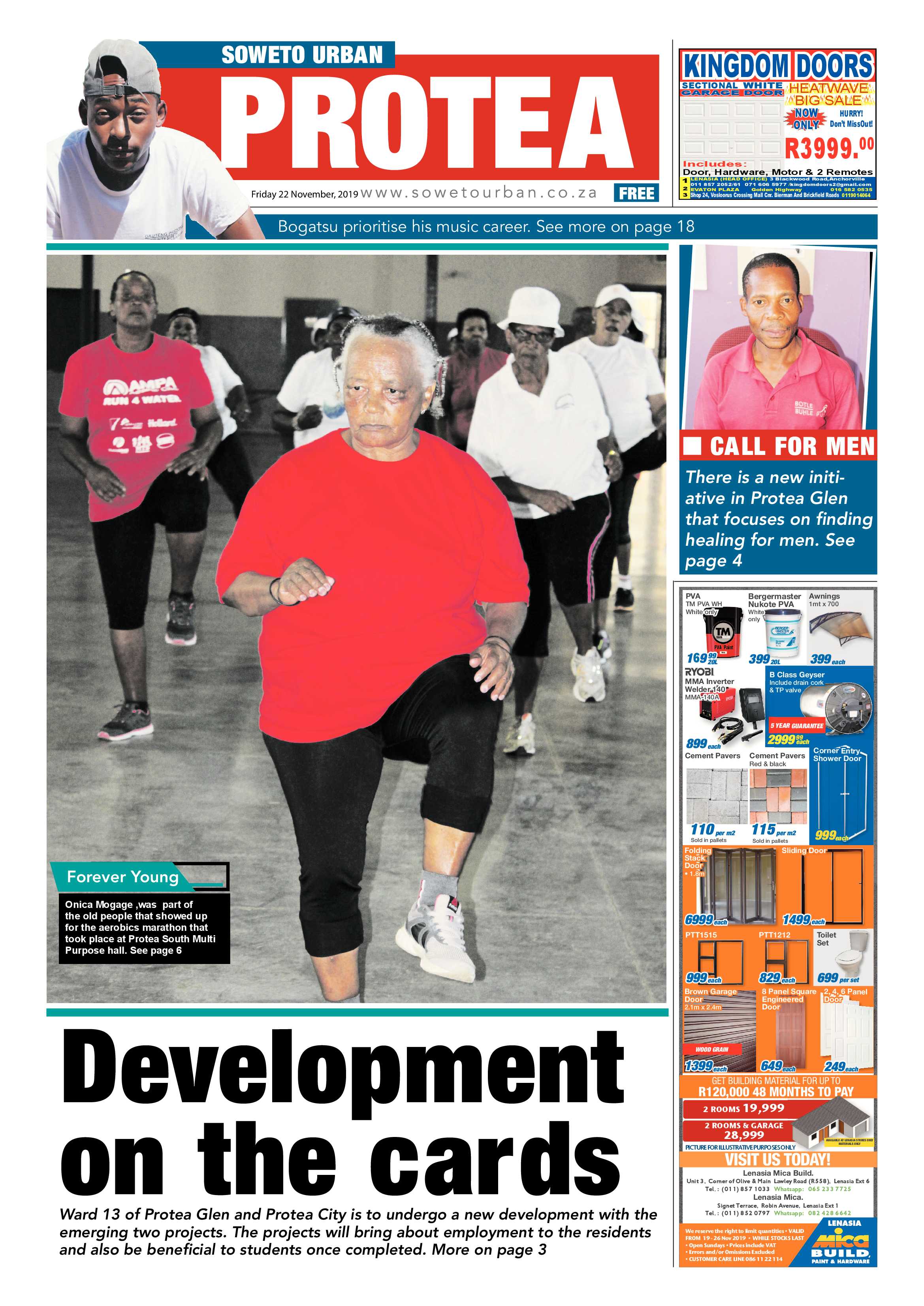 Protea News – November 22, 2019 page 1