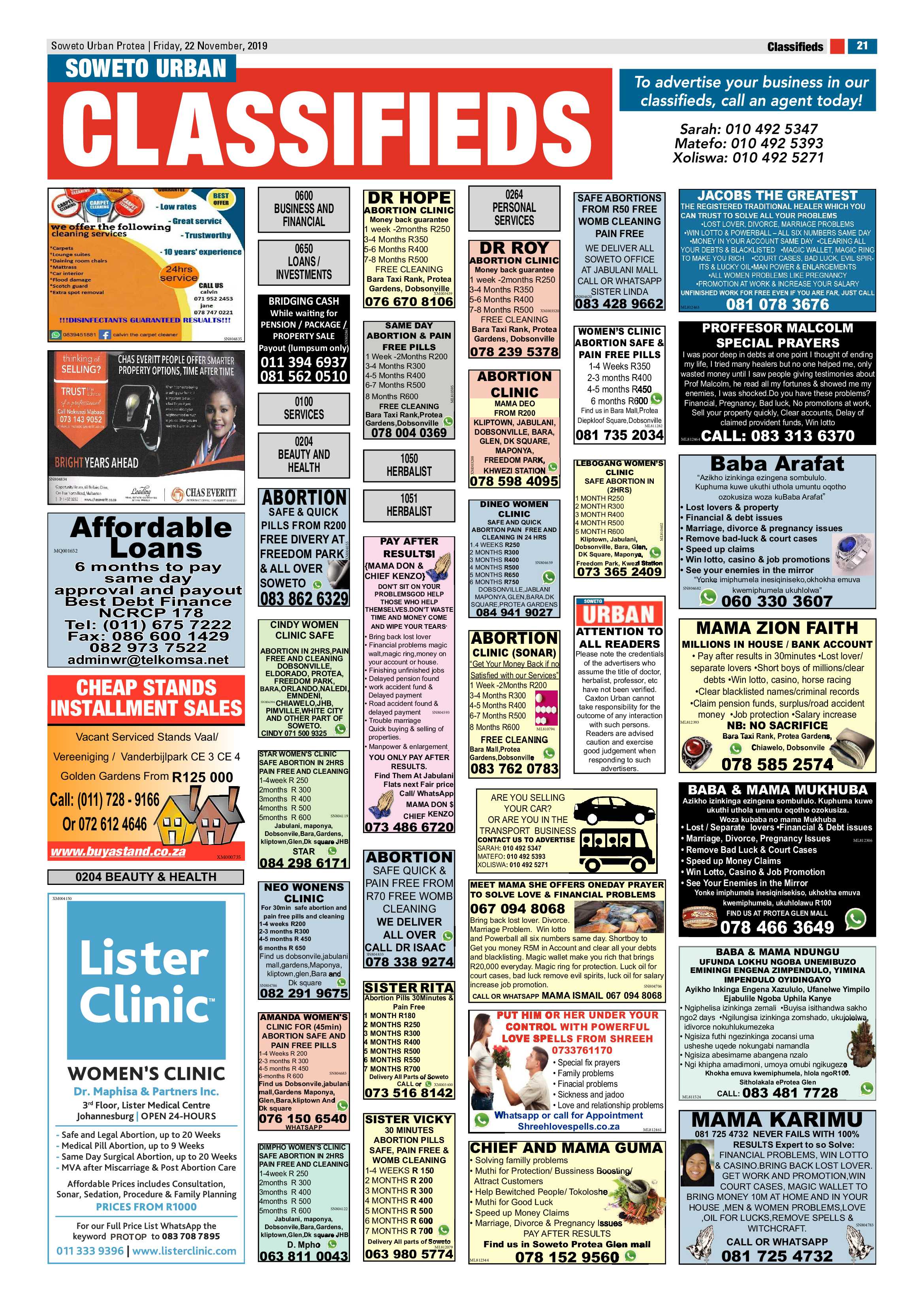 Protea News – November 22, 2019 page 21