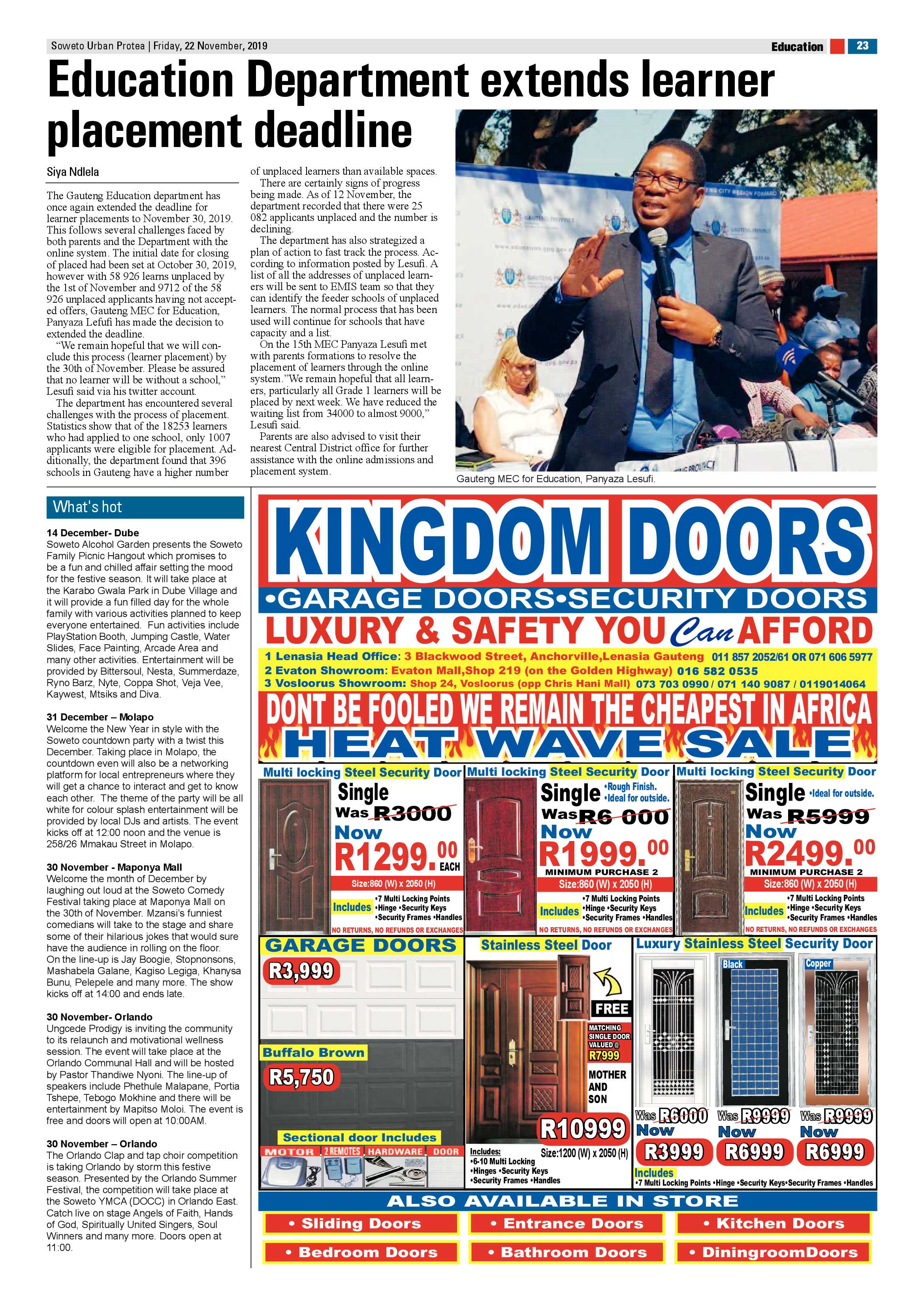 Protea News – November 22, 2019 page 23