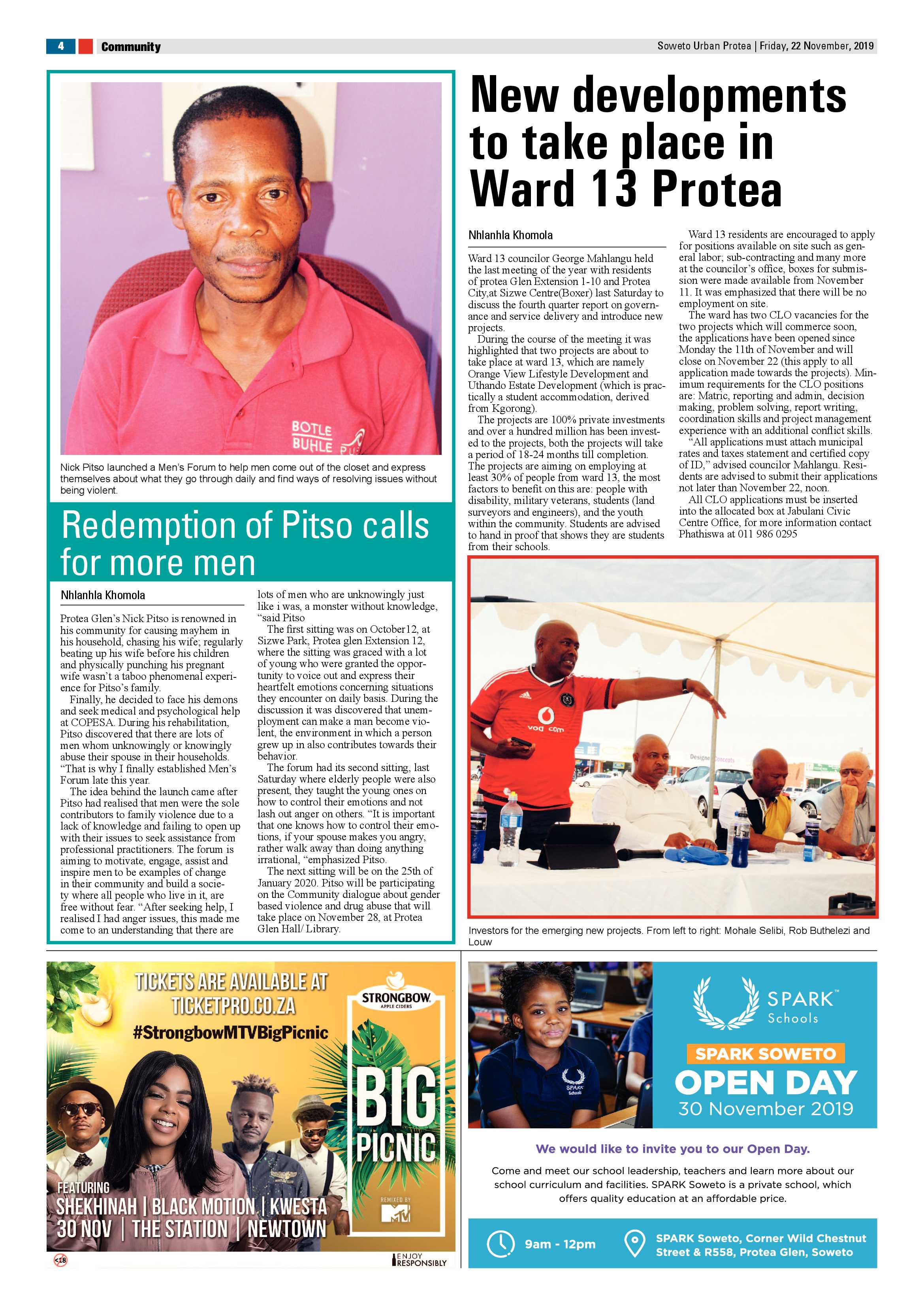 Protea News – November 22, 2019 page 4
