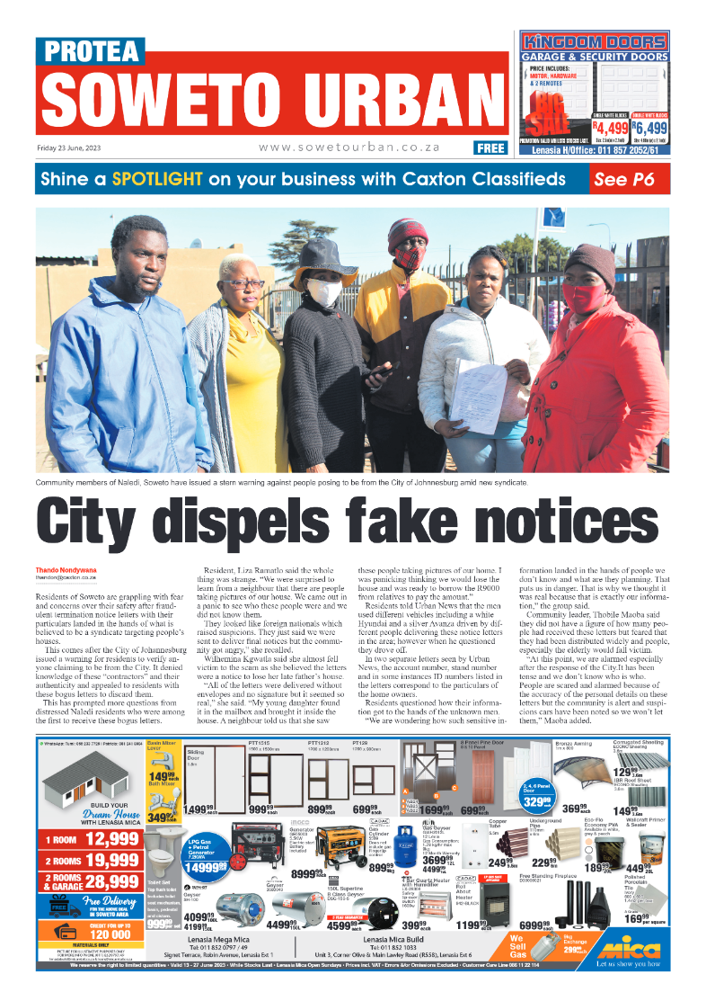 Protea: 23 June 2023 page 1