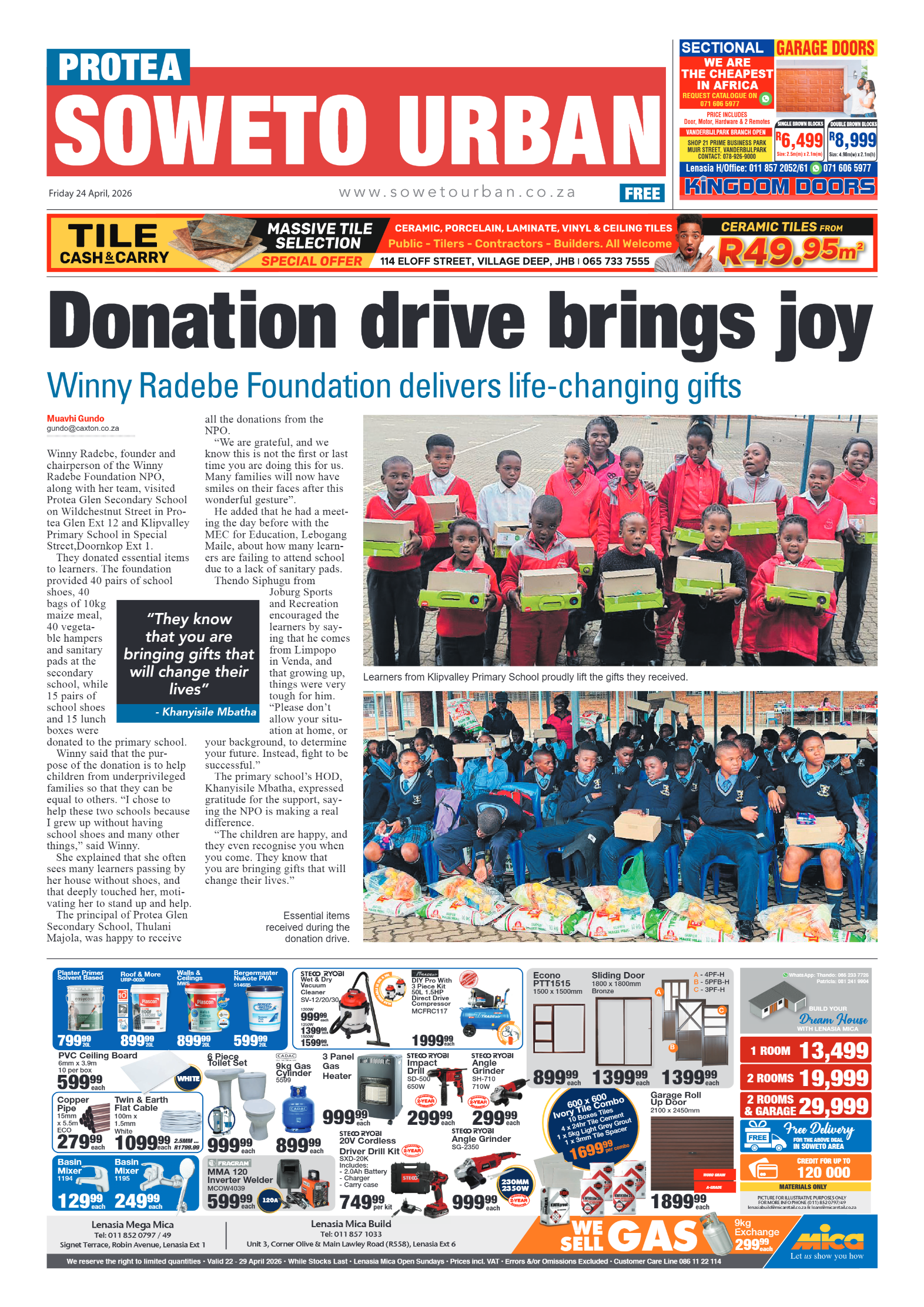 Protea: 26 April 2026 page 1