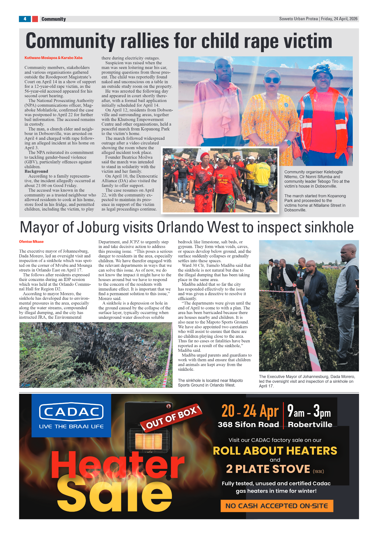 Protea: 26 April 2026 page 4