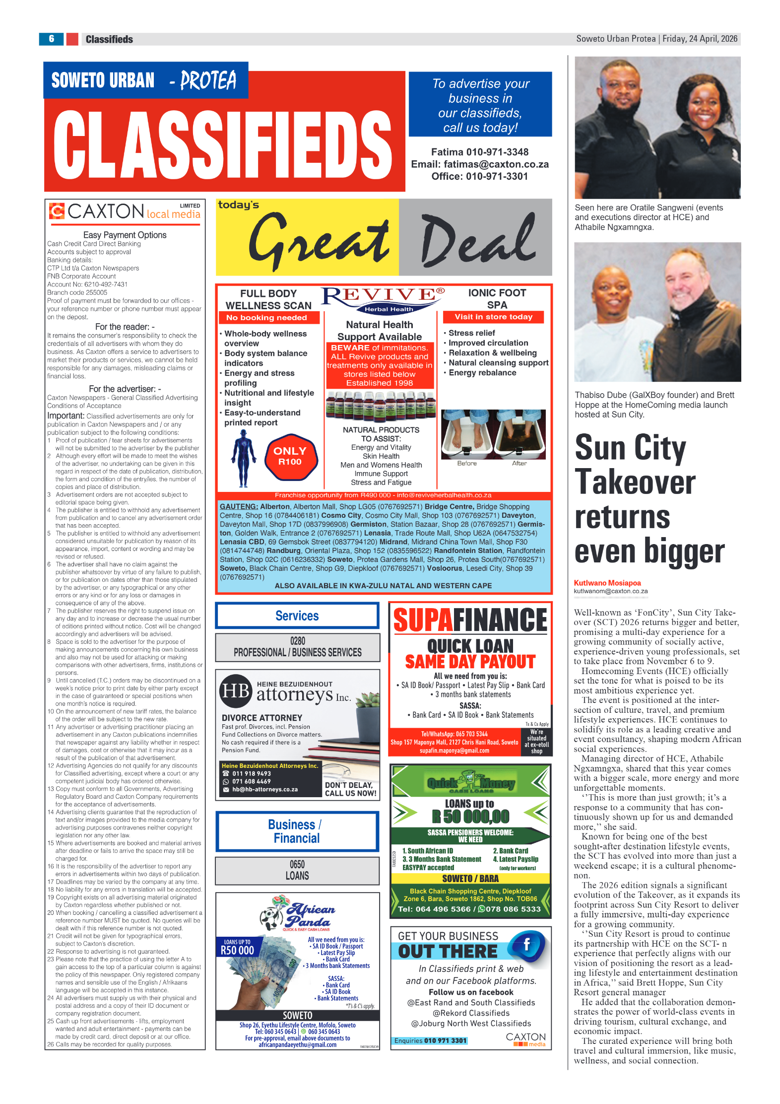 Protea: 26 April 2026 page 6