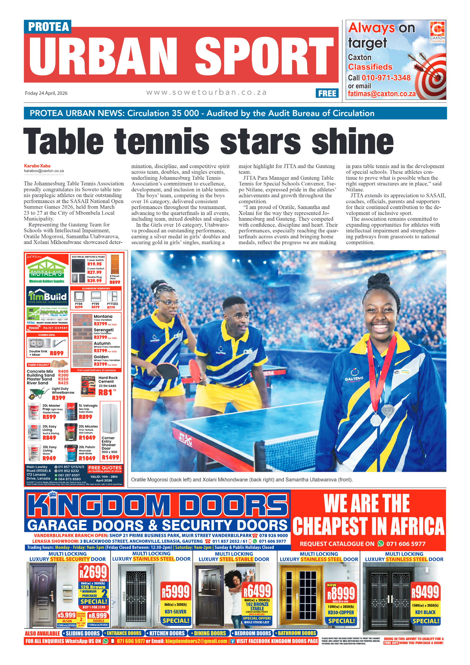 Protea: 26 April 2026 page 8