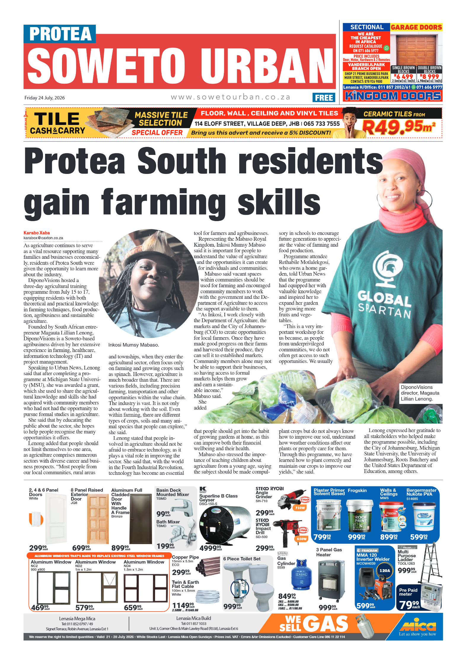 Protea 24 July 2026 page 1