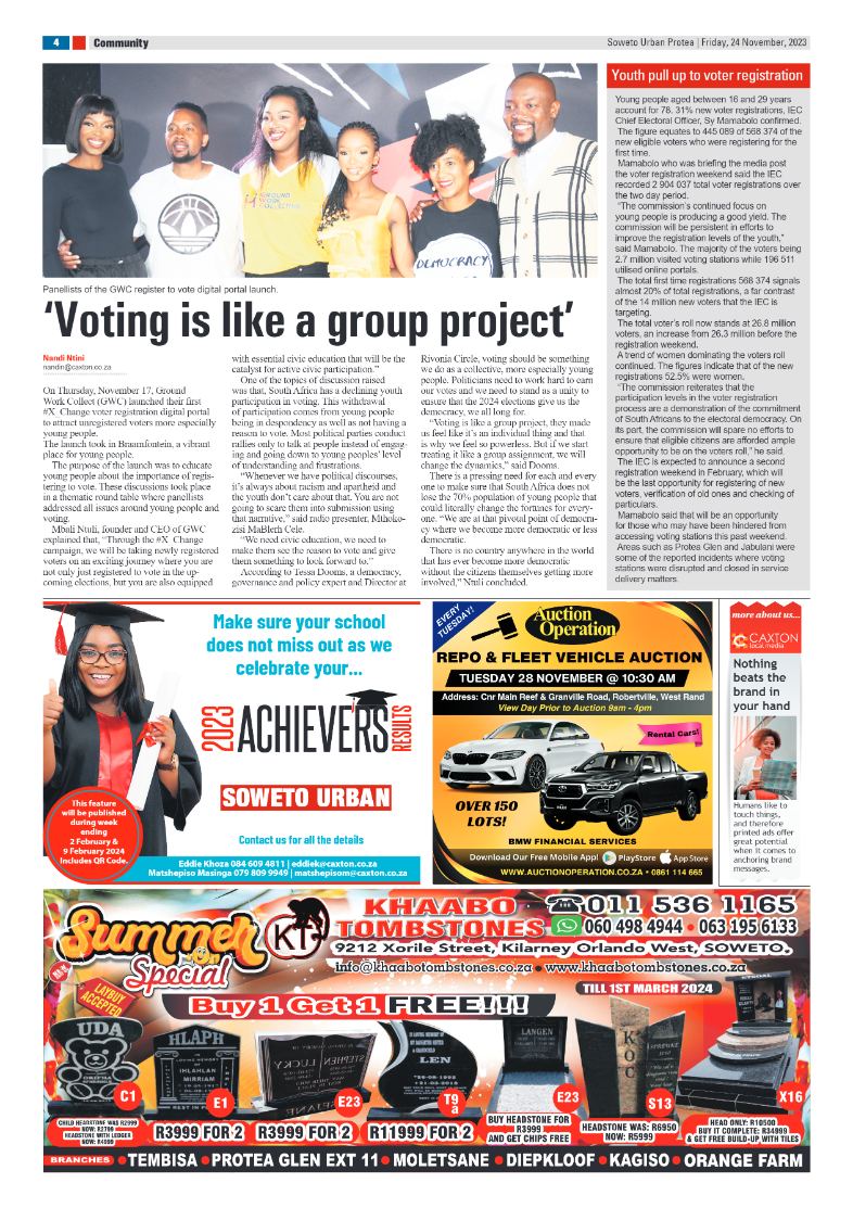 Protea: 24 November 2023 page 4