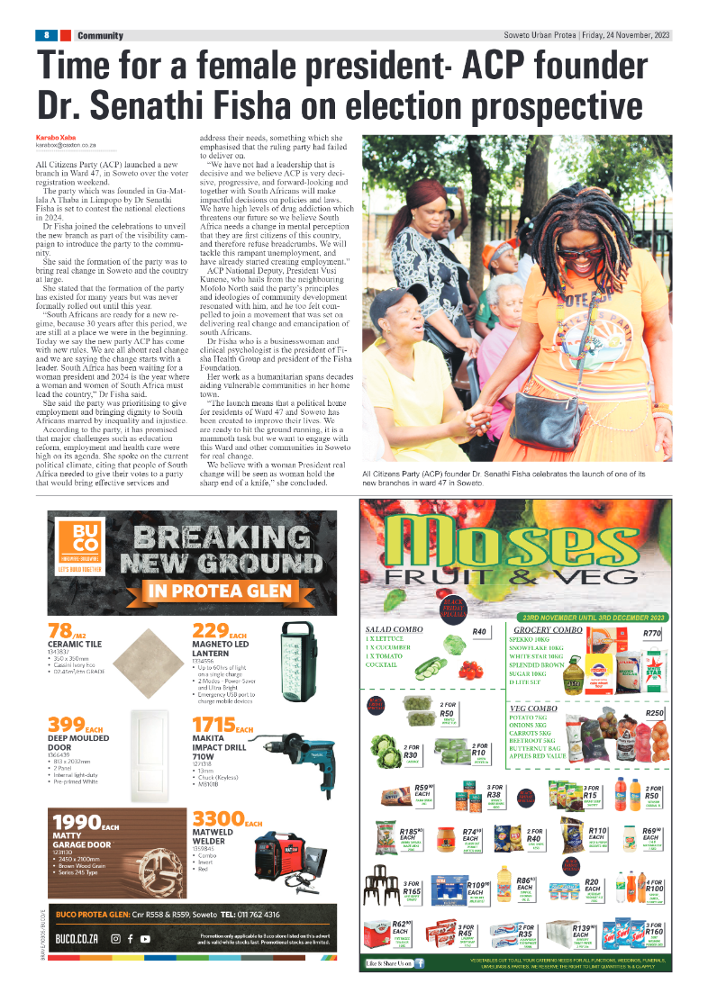 Protea: 24 November 2023 page 8