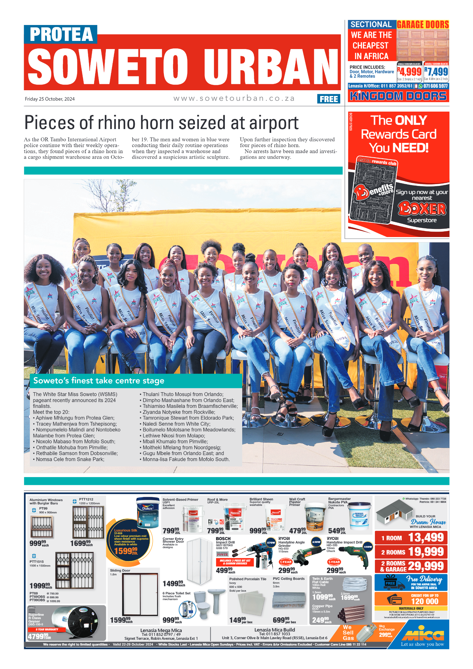 Protea: 25 October 2024 page 1