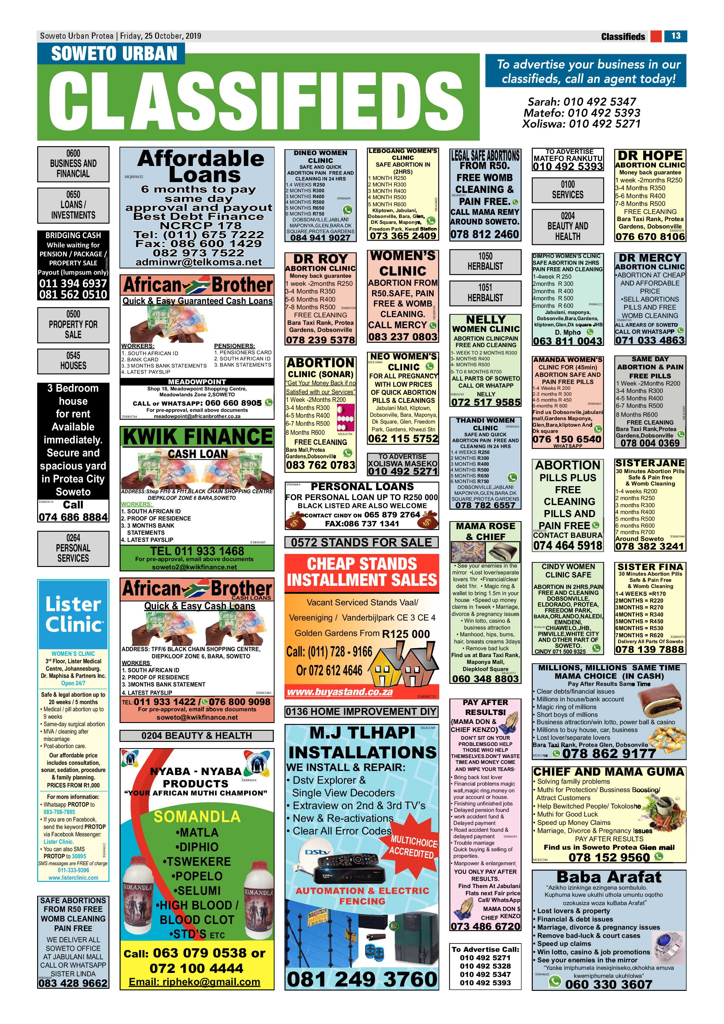 Protea News – October 25, 2019 page 13