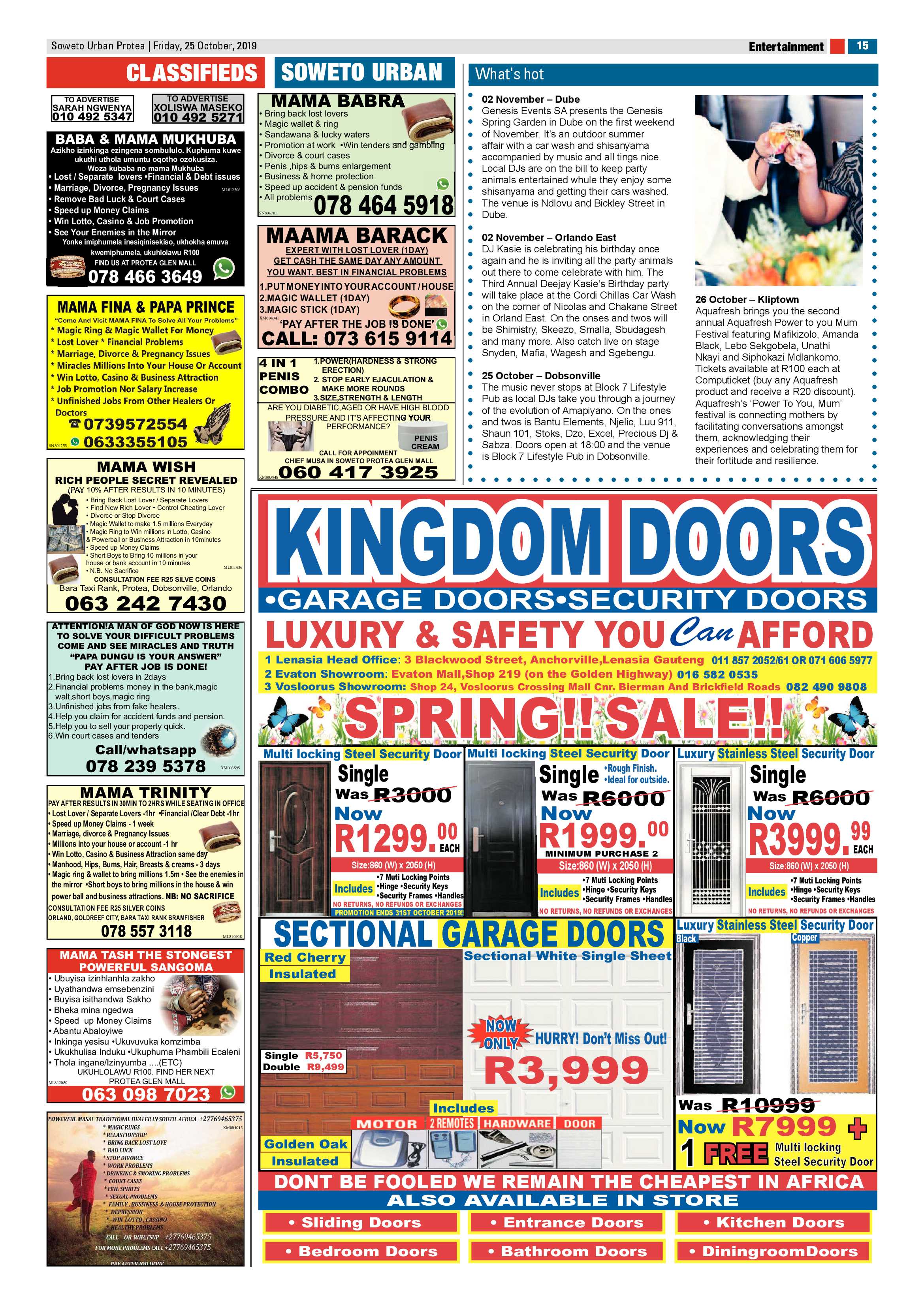 Protea News – October 25, 2019 page 15