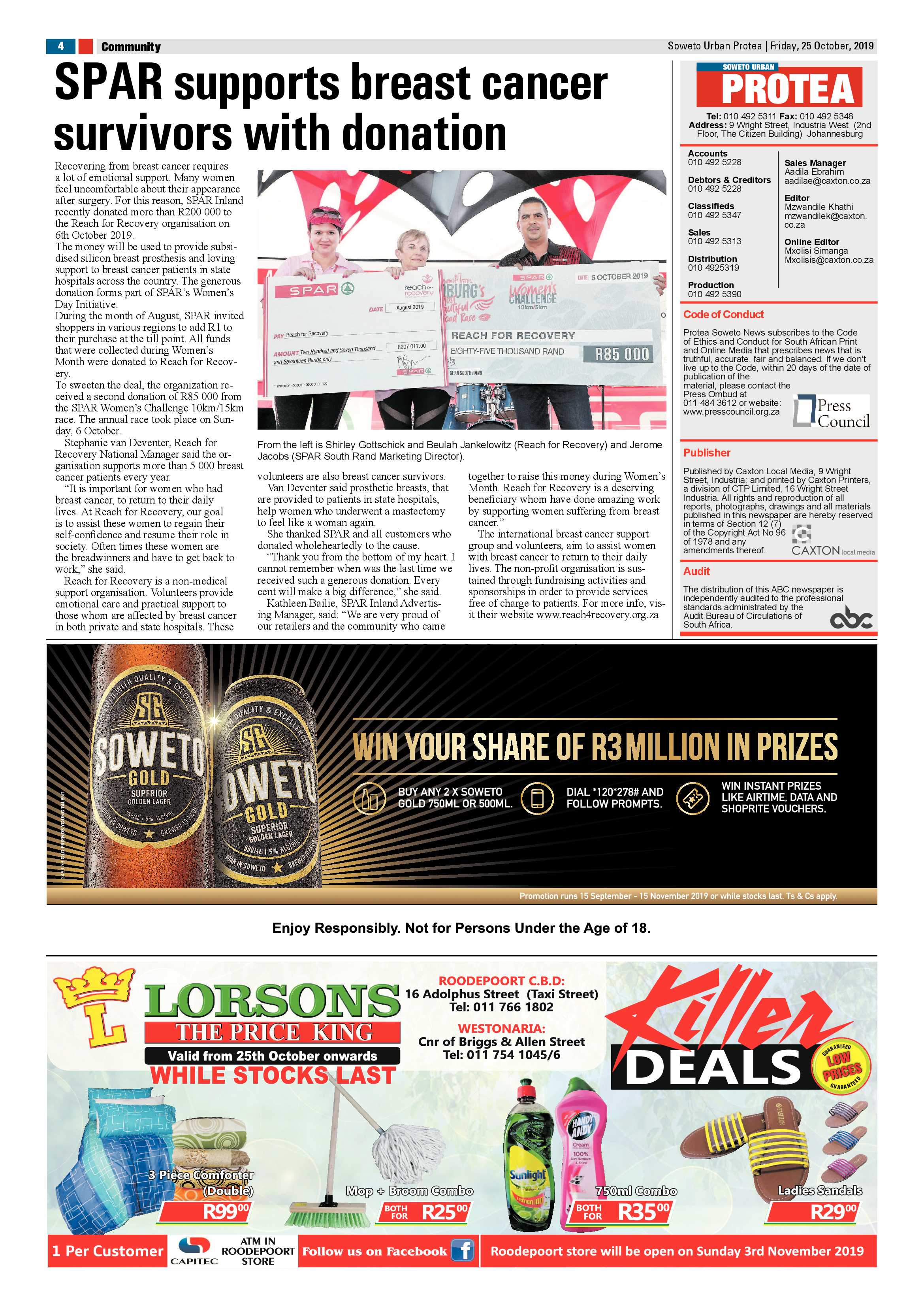 Protea News – October 25, 2019 page 4