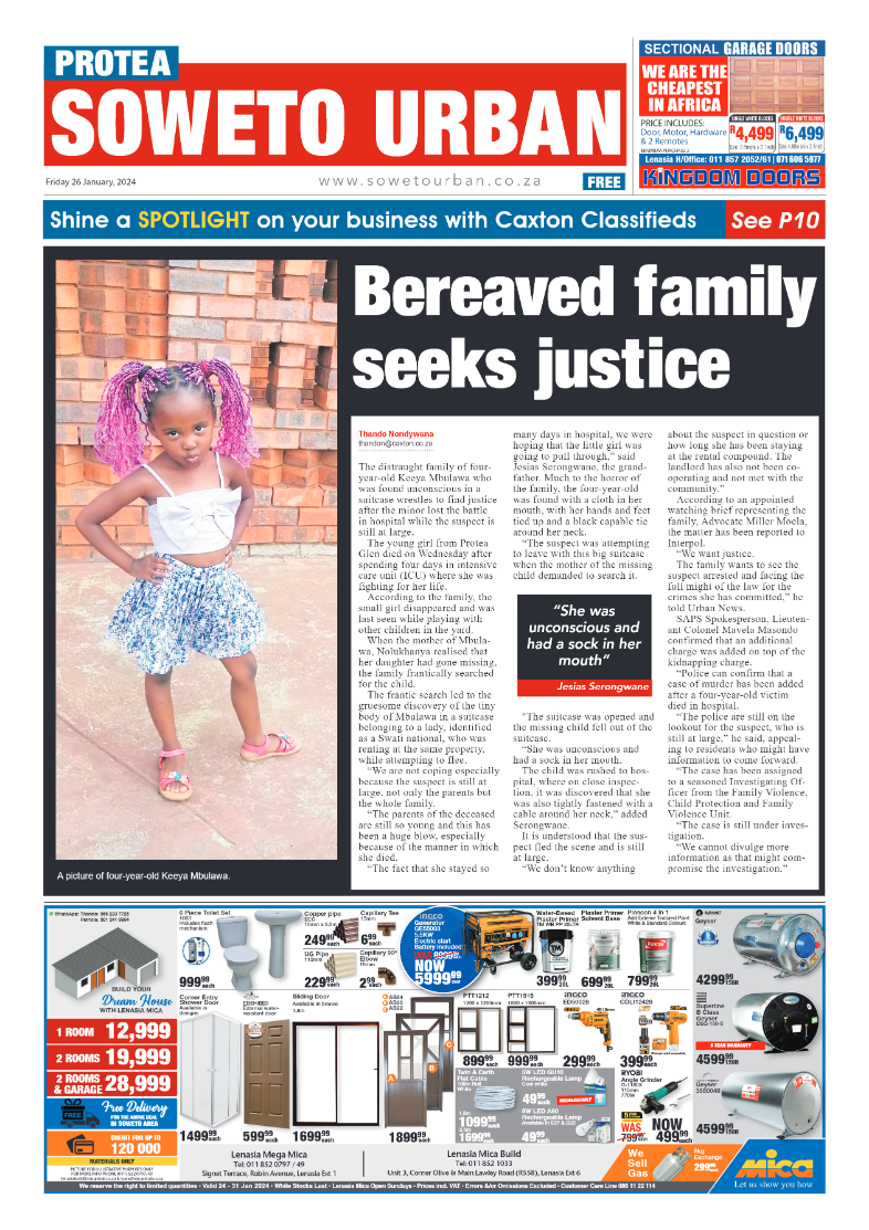 Protea: 26 January 2024 page 1
