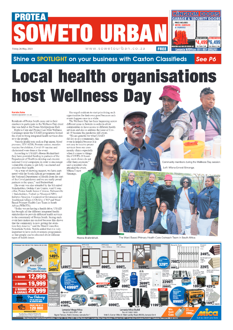 Protea: 26 May 2023 page 1