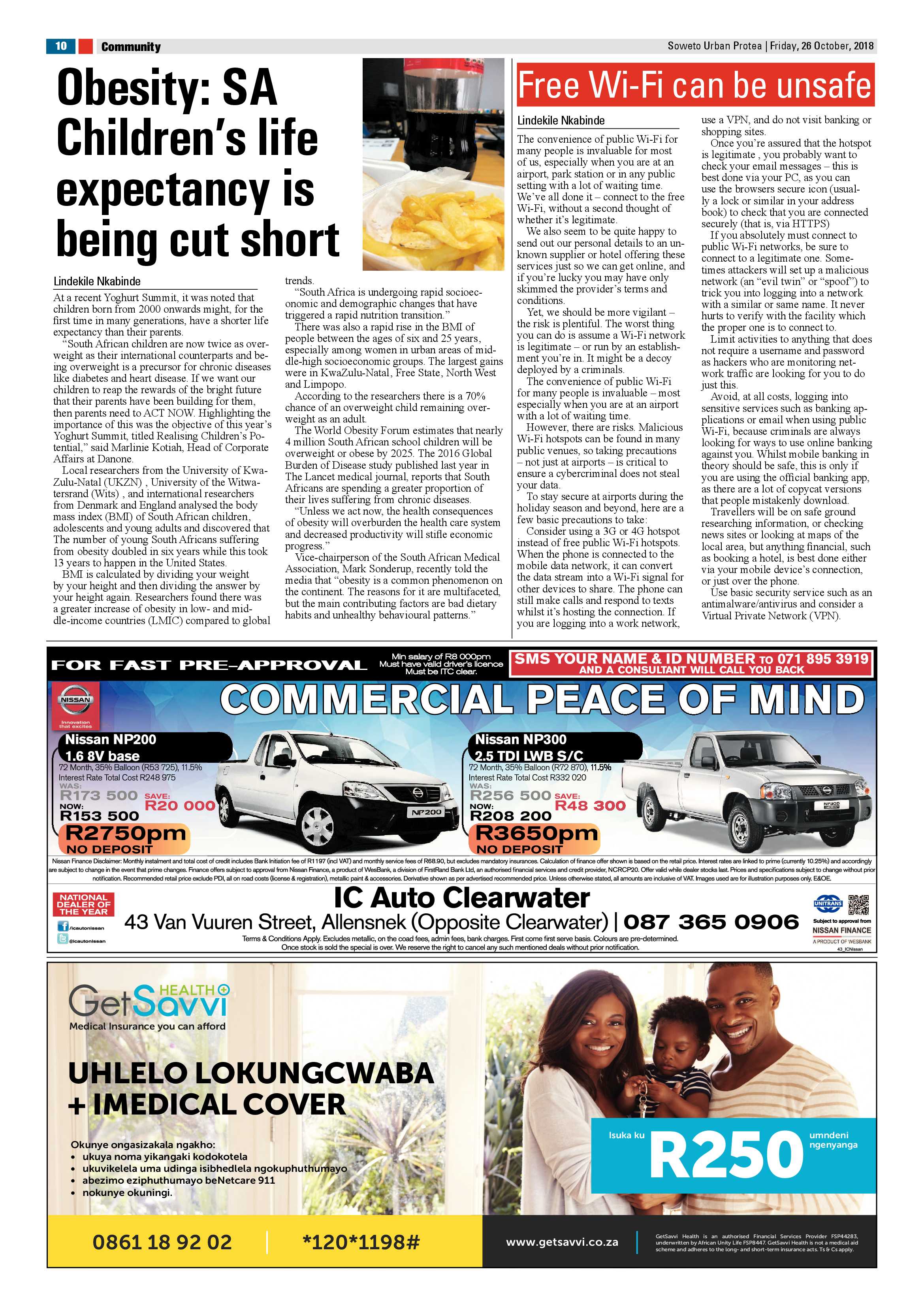 Protea – October 26, 2018 issue page 10