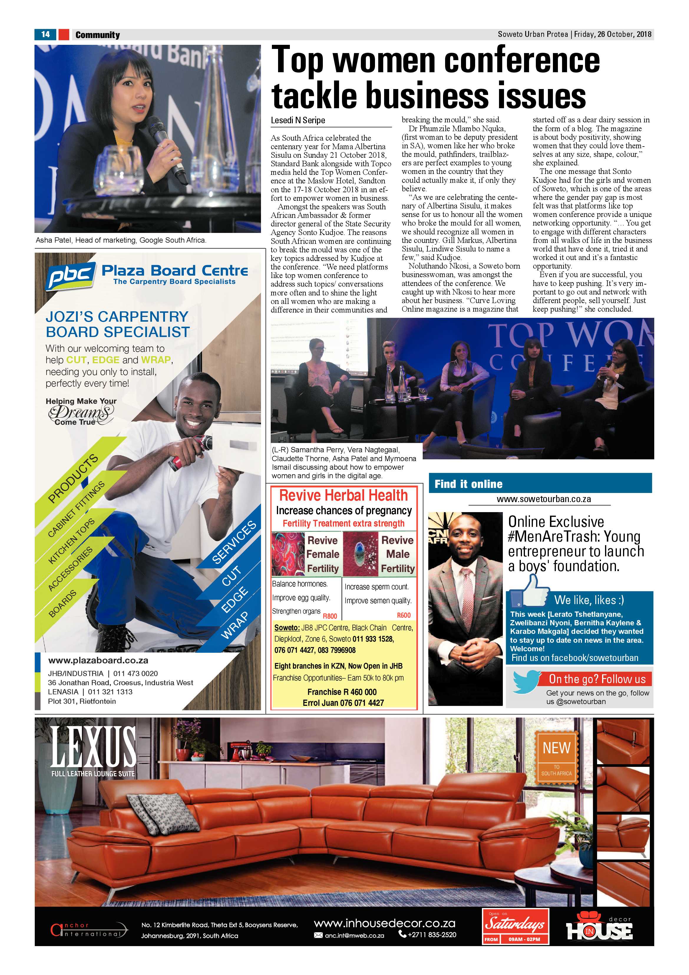 Protea – October 26, 2018 issue page 14