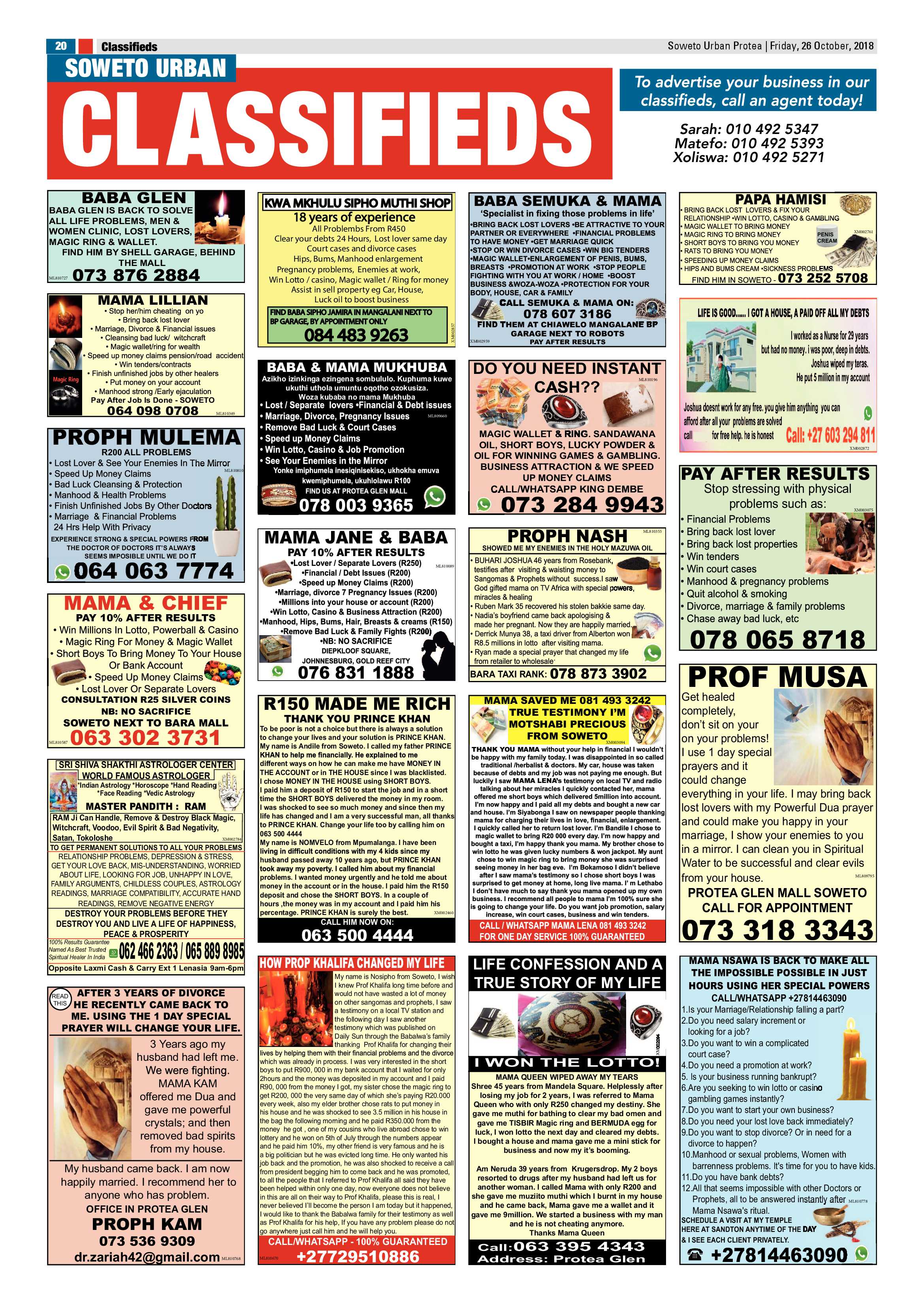Protea – October 26, 2018 issue page 20