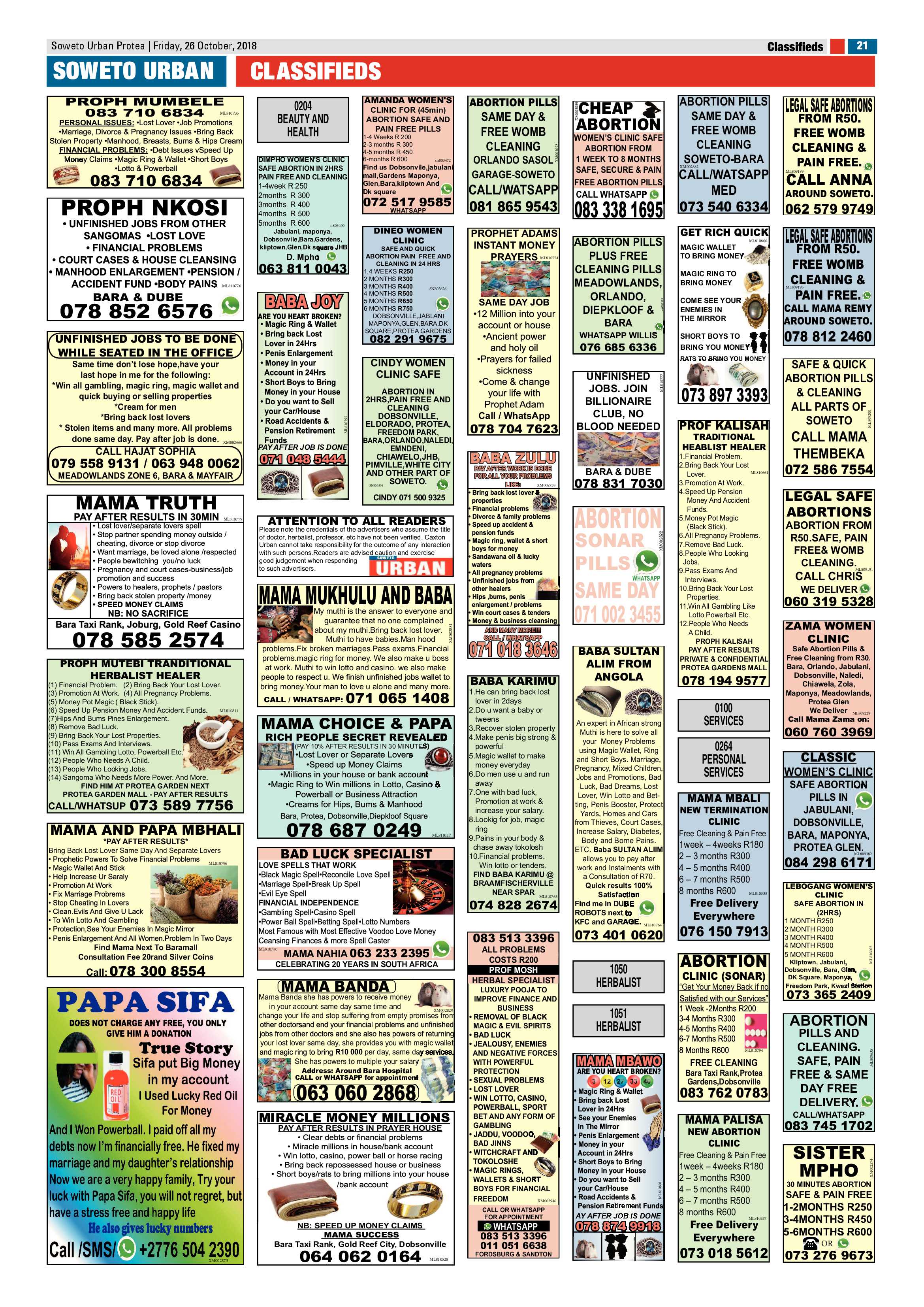Protea – October 26, 2018 issue page 21