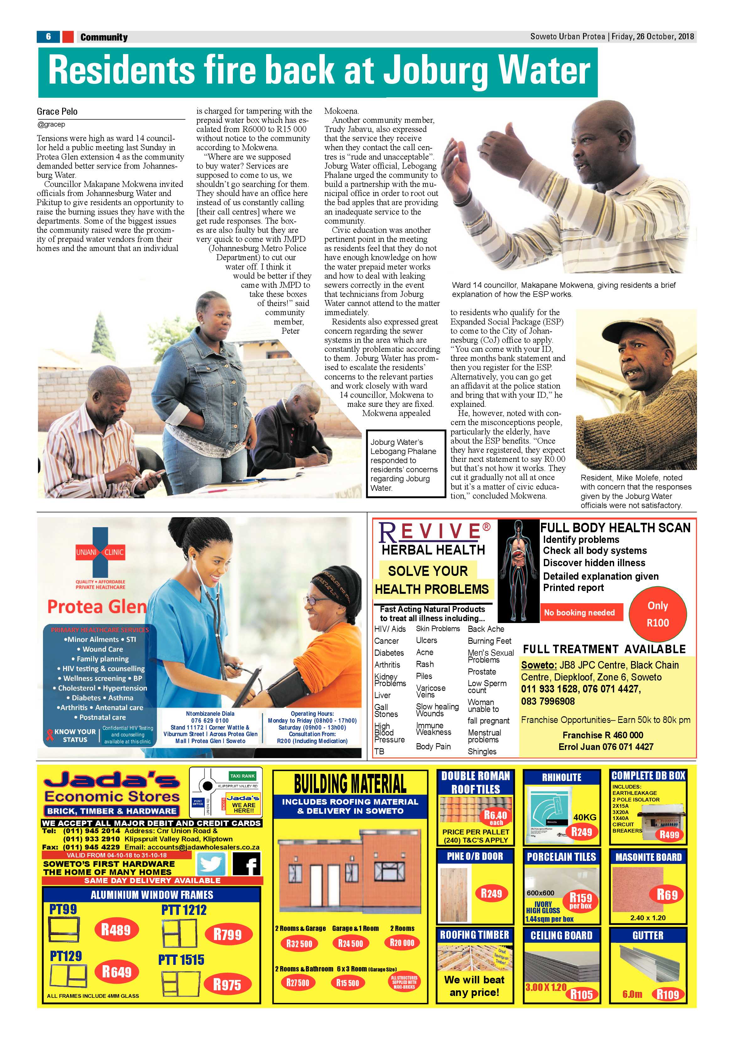 Protea – October 26, 2018 issue page 6