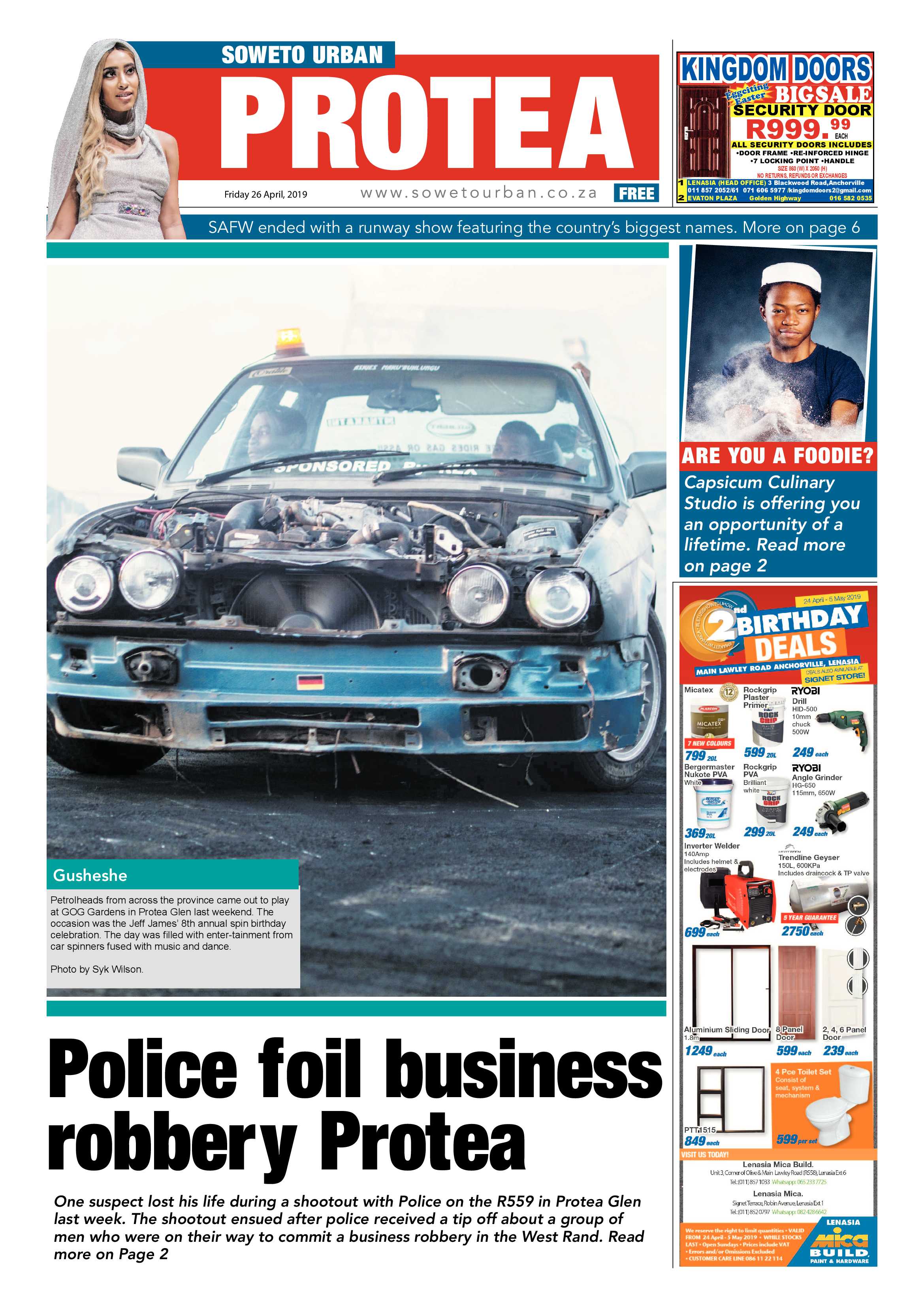 Protea News – April 26, 2019 page 1