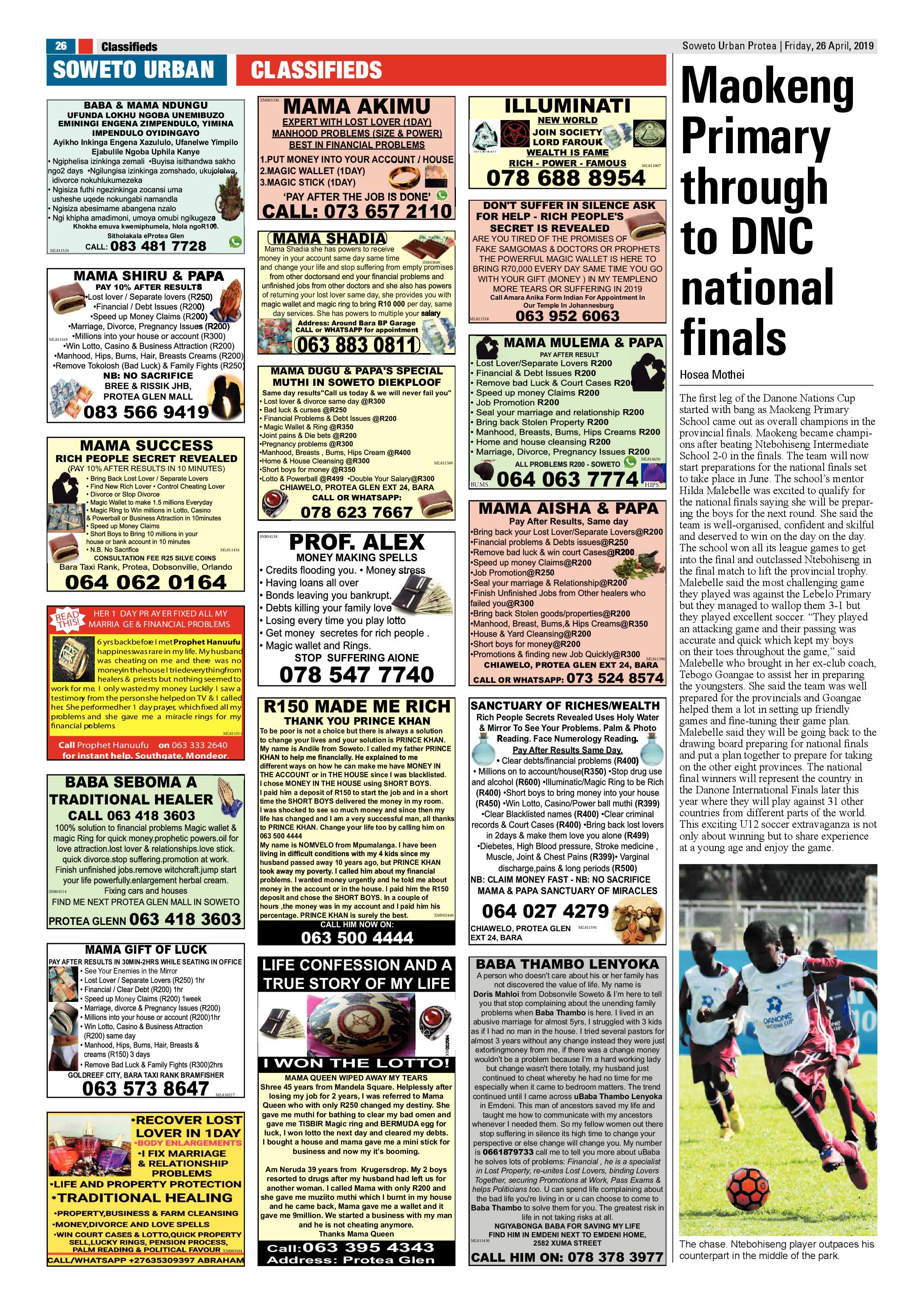 Protea News – April 26, 2019 page 26