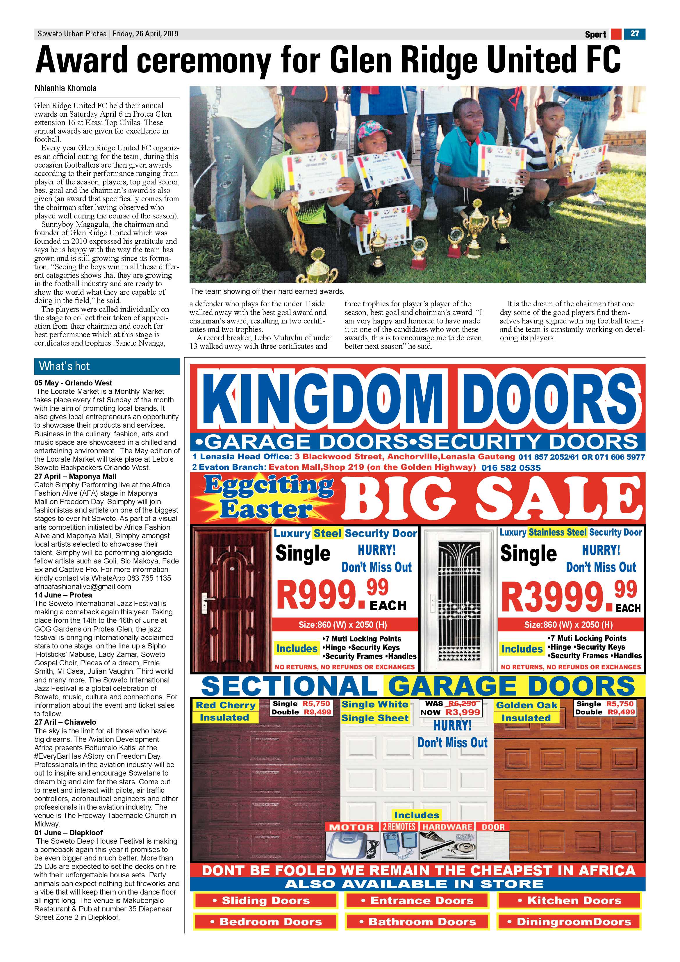 Protea News – April 26, 2019 page 27