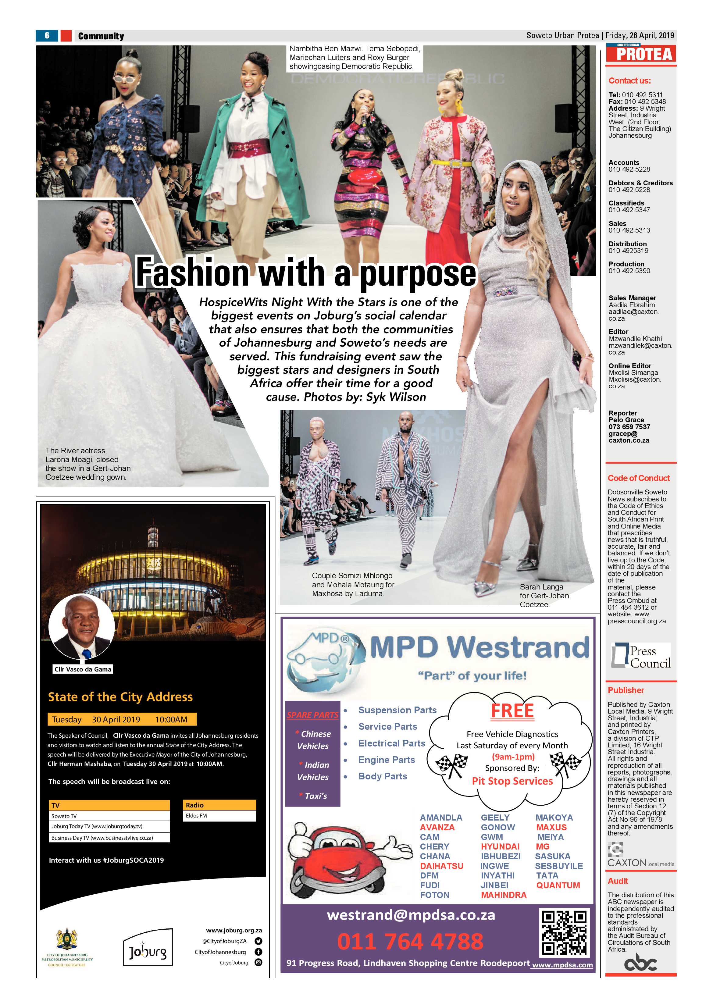 Protea News – April 26, 2019 page 6