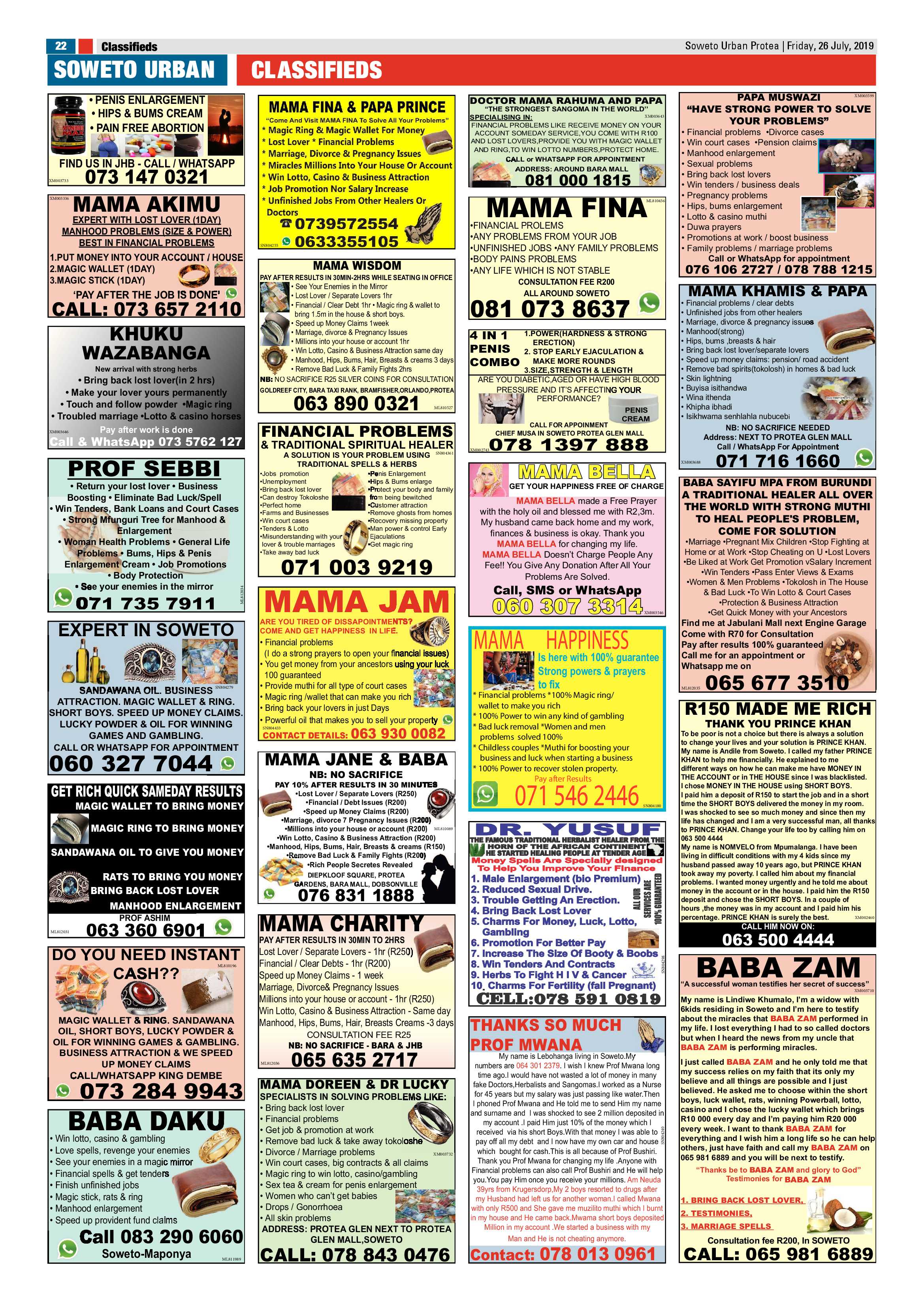 Protea News – July 26, 2019 page 22