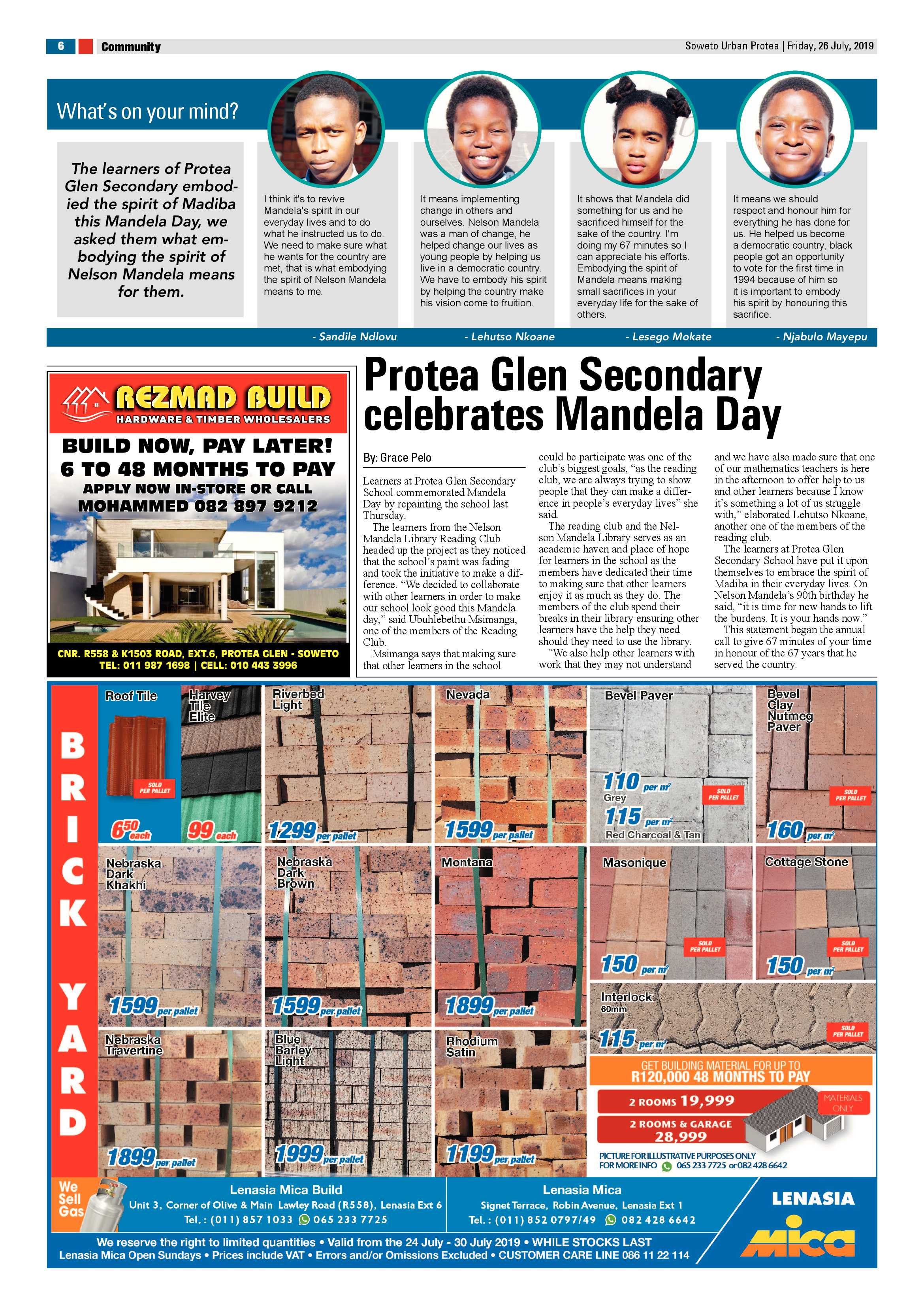 Protea News – July 26, 2019 page 6