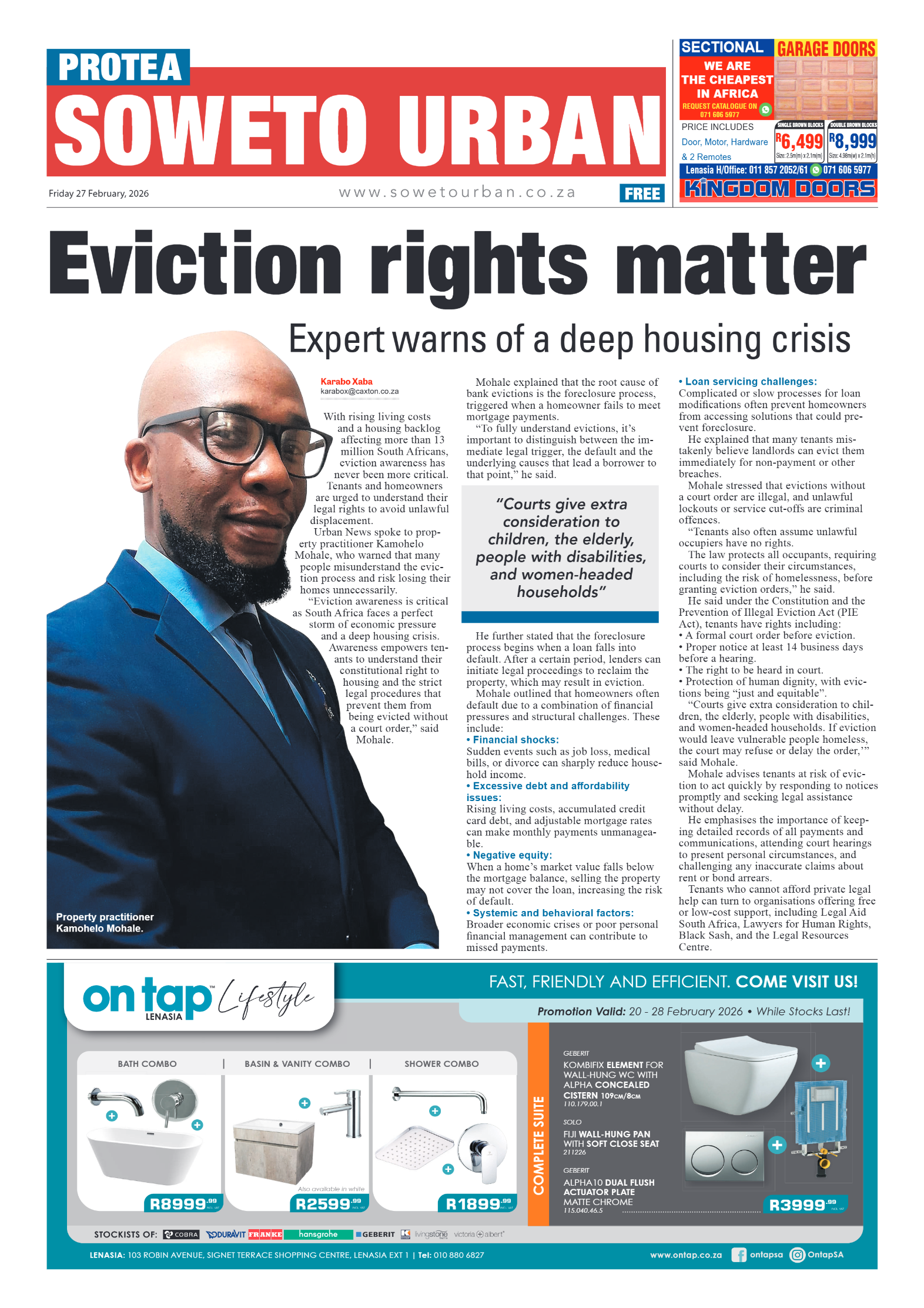 Protea: 27 February 2026 page 1