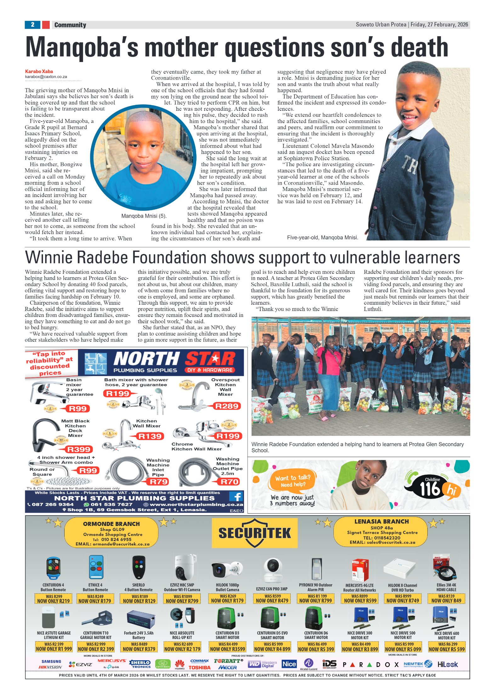 Protea: 27 February 2026 page 2