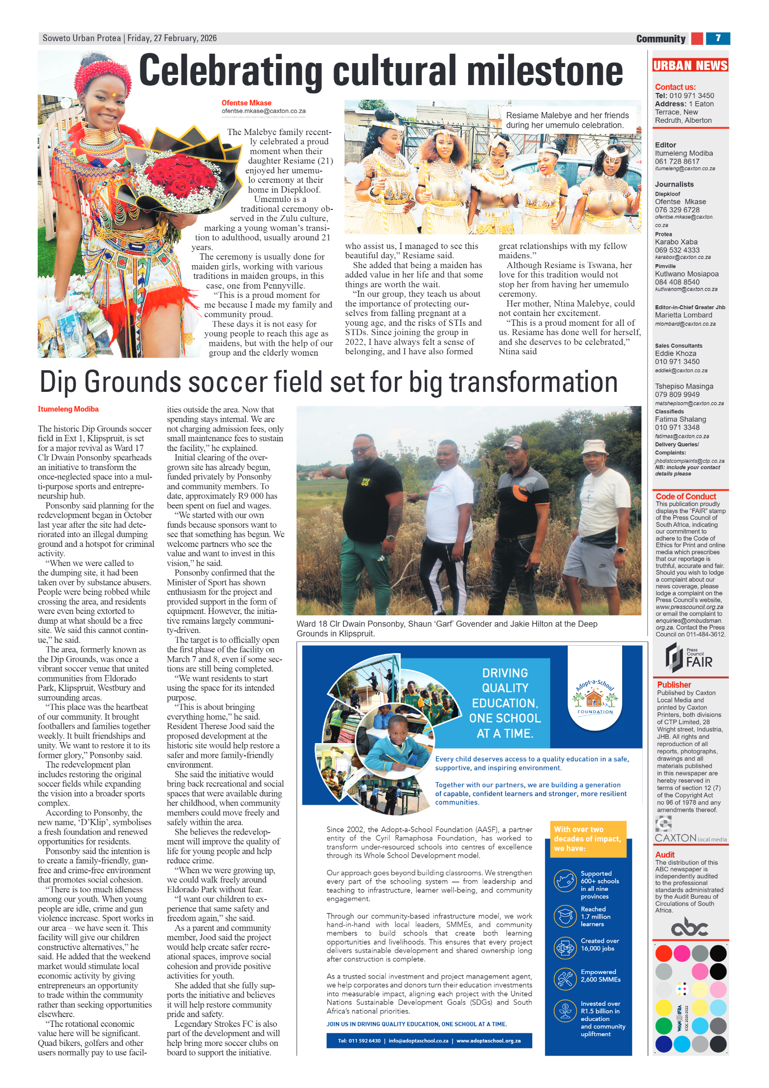 Protea: 27 February 2026 page 7