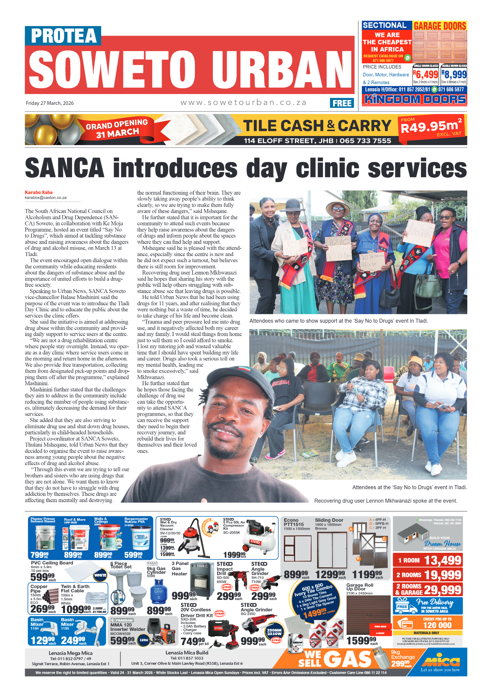 Protea: 27 March 2026 page 1