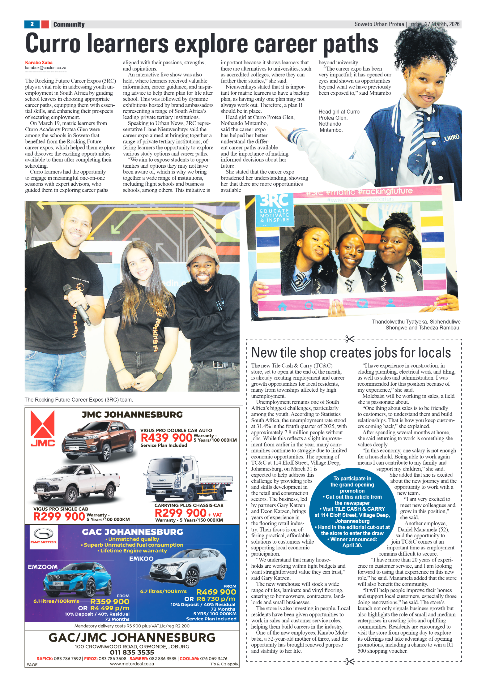 Protea: 27 March 2026 page 2