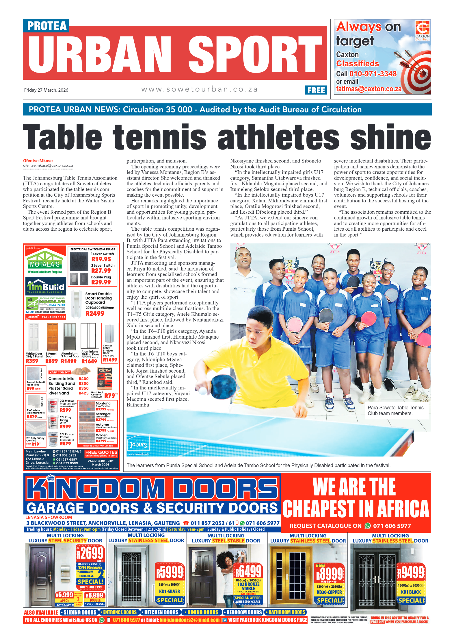 Protea: 27 March 2026 page 8