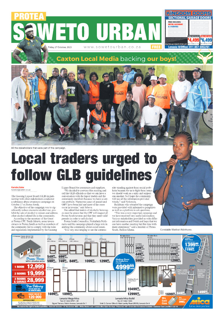 Protea: 27 October 2023 page 1