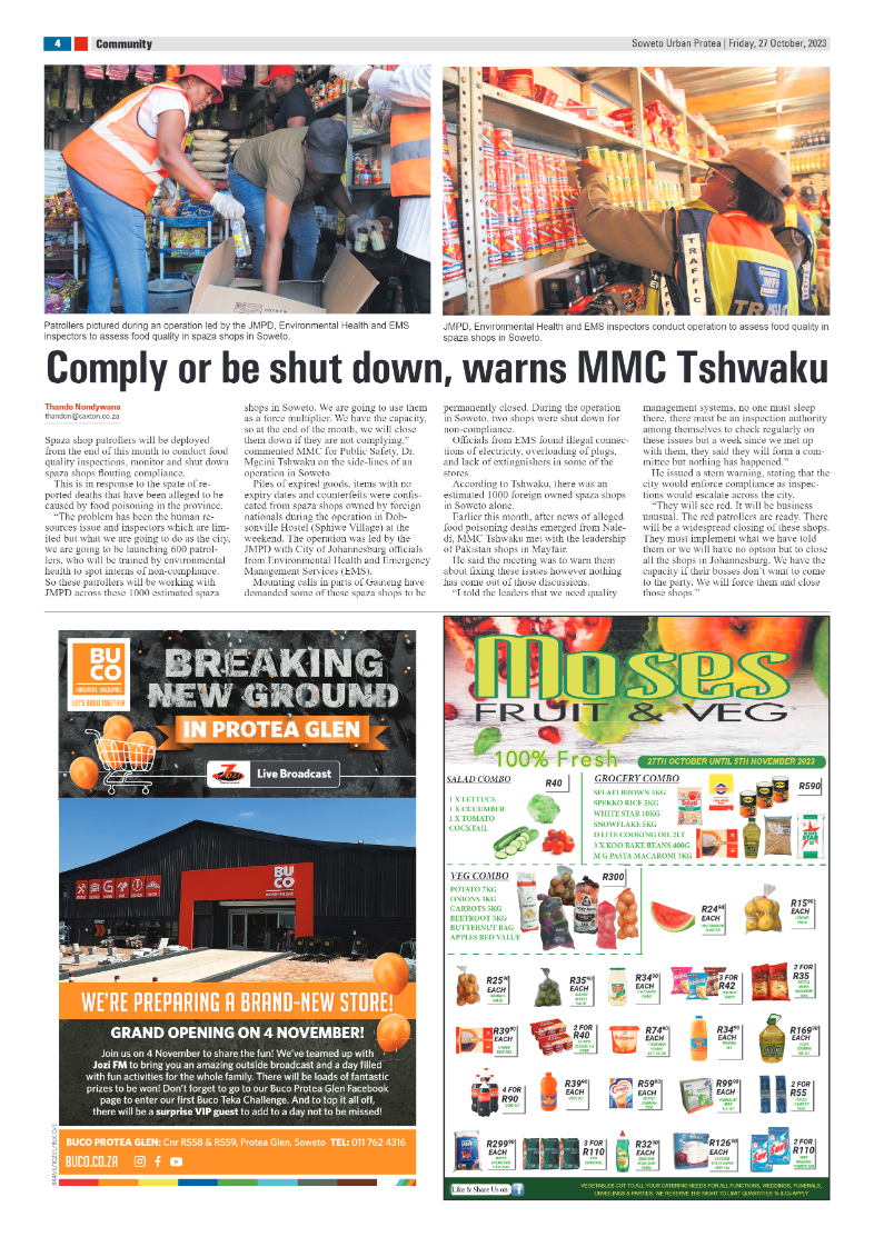 Protea: 27 October 2023 page 4