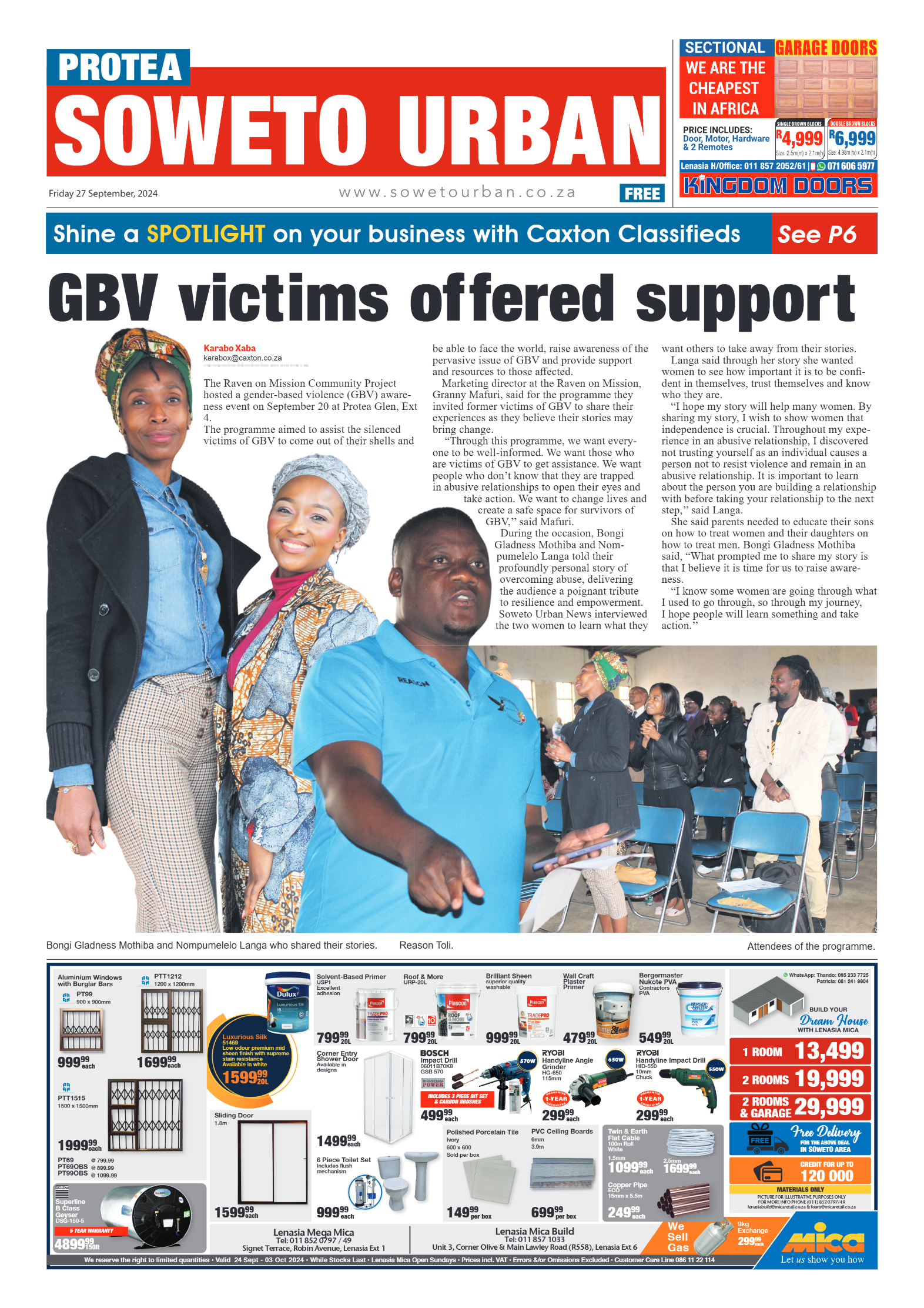 Protea: 25 September 2024 page 1