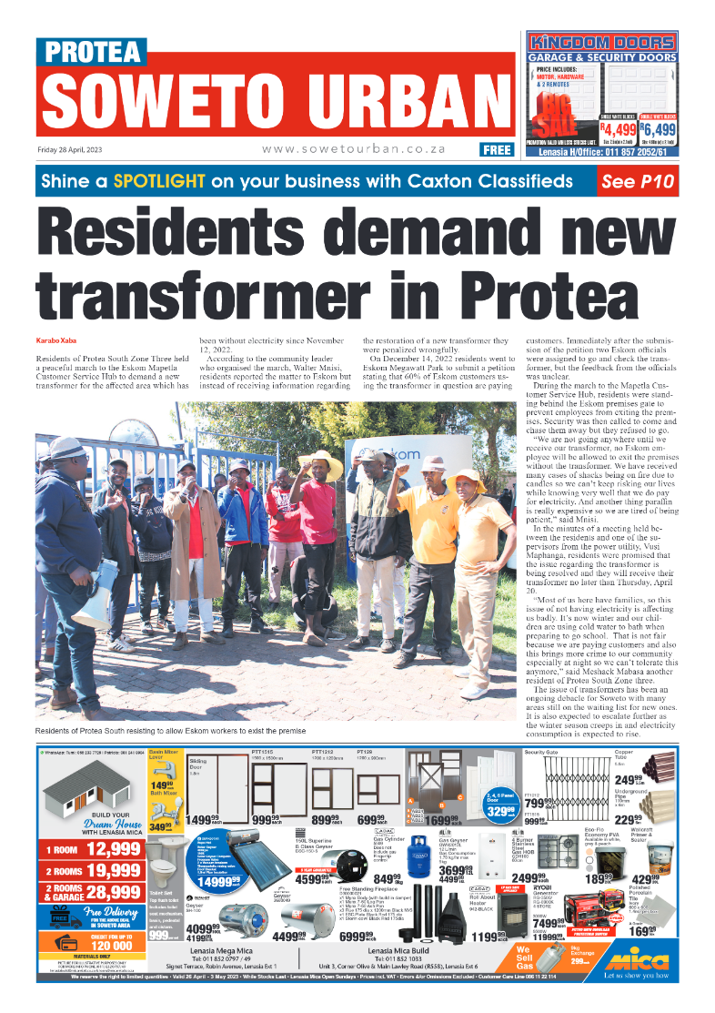 Protea: 28 April 2023 page 1
