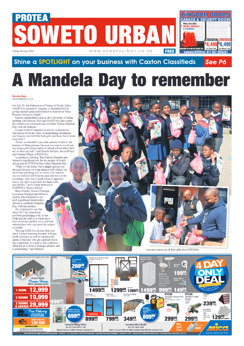 Protea: 28 July 2023 page 1