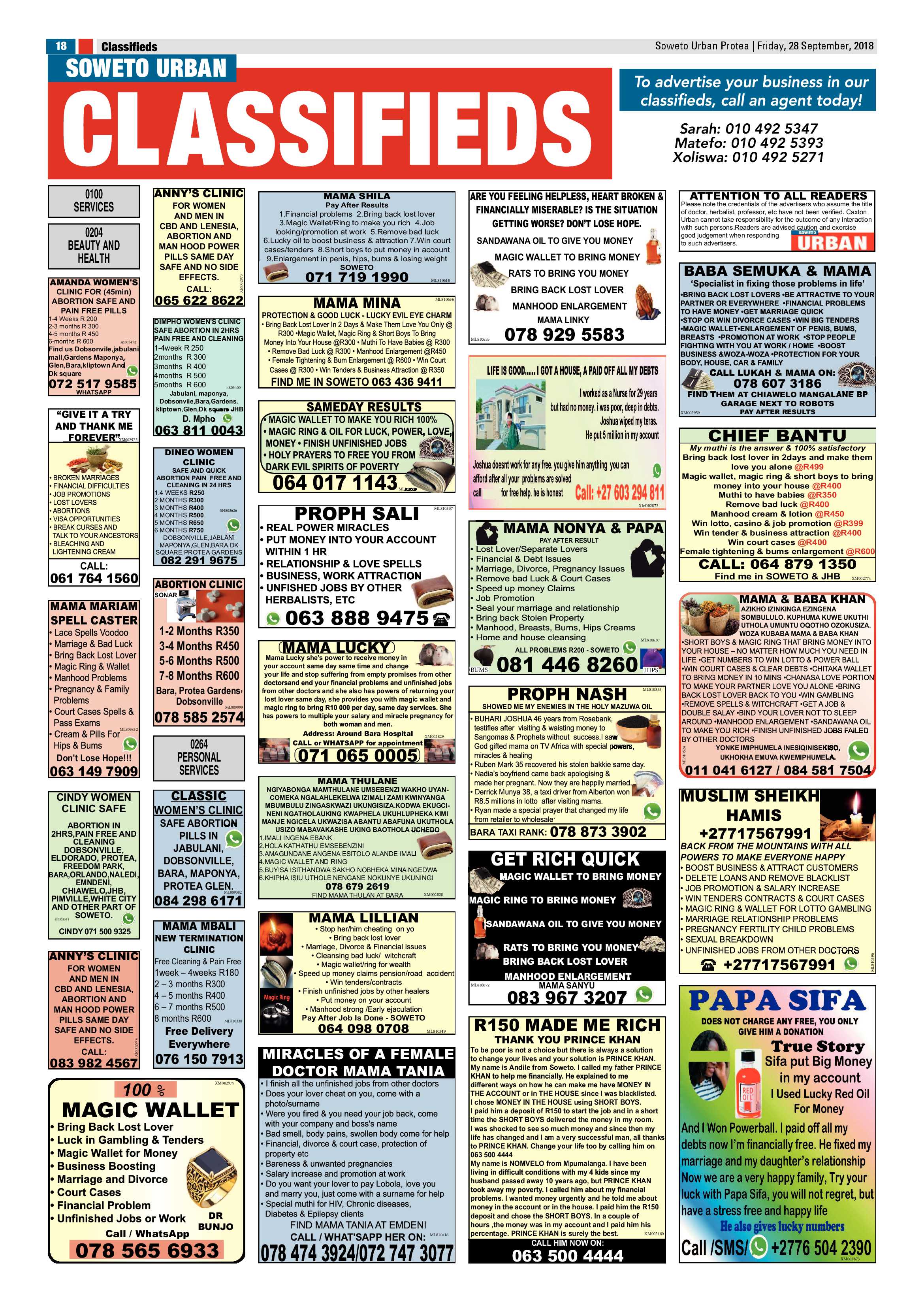 Protea – September 28, 2018 issue page 18