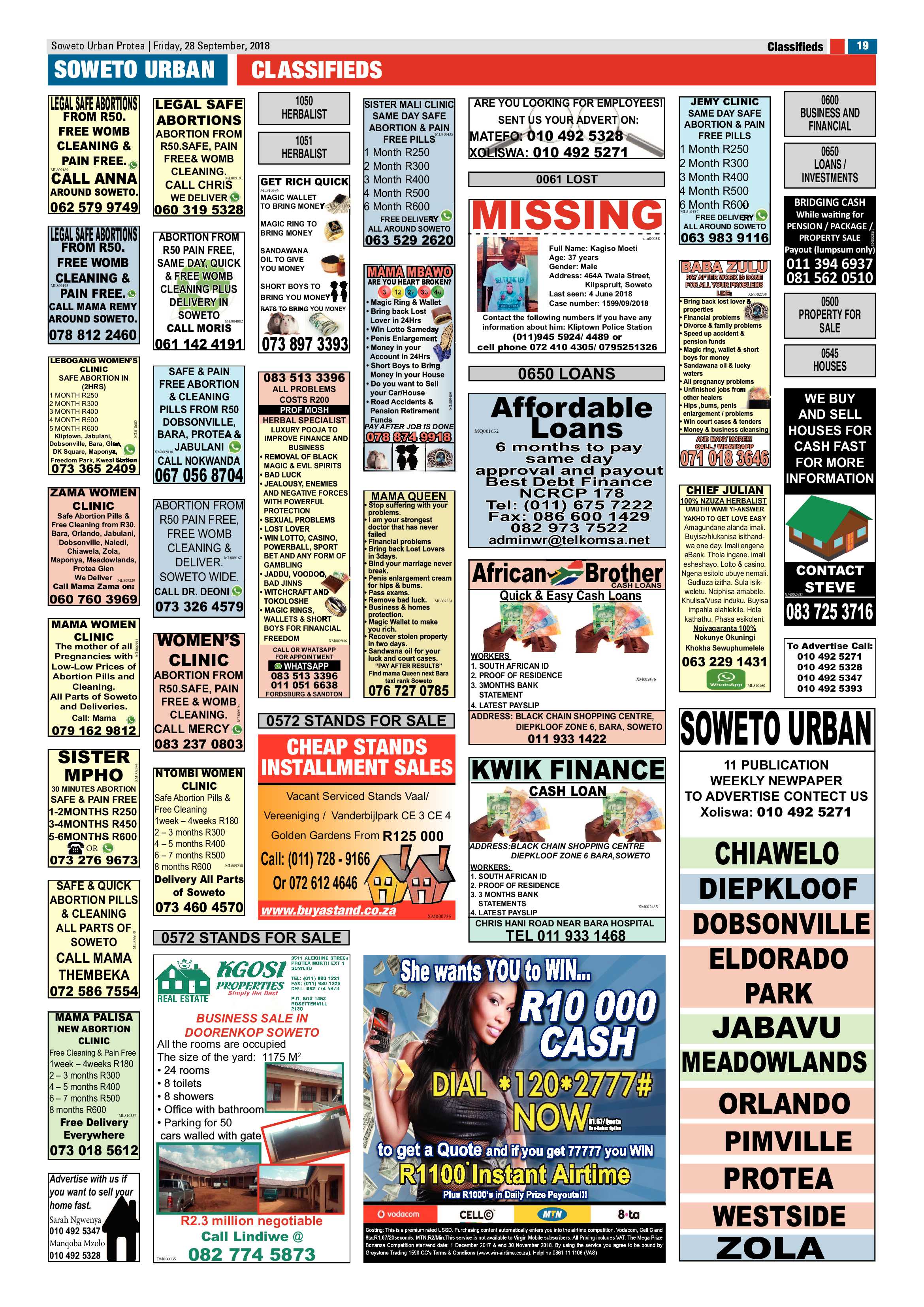 Protea – September 28, 2018 issue page 19