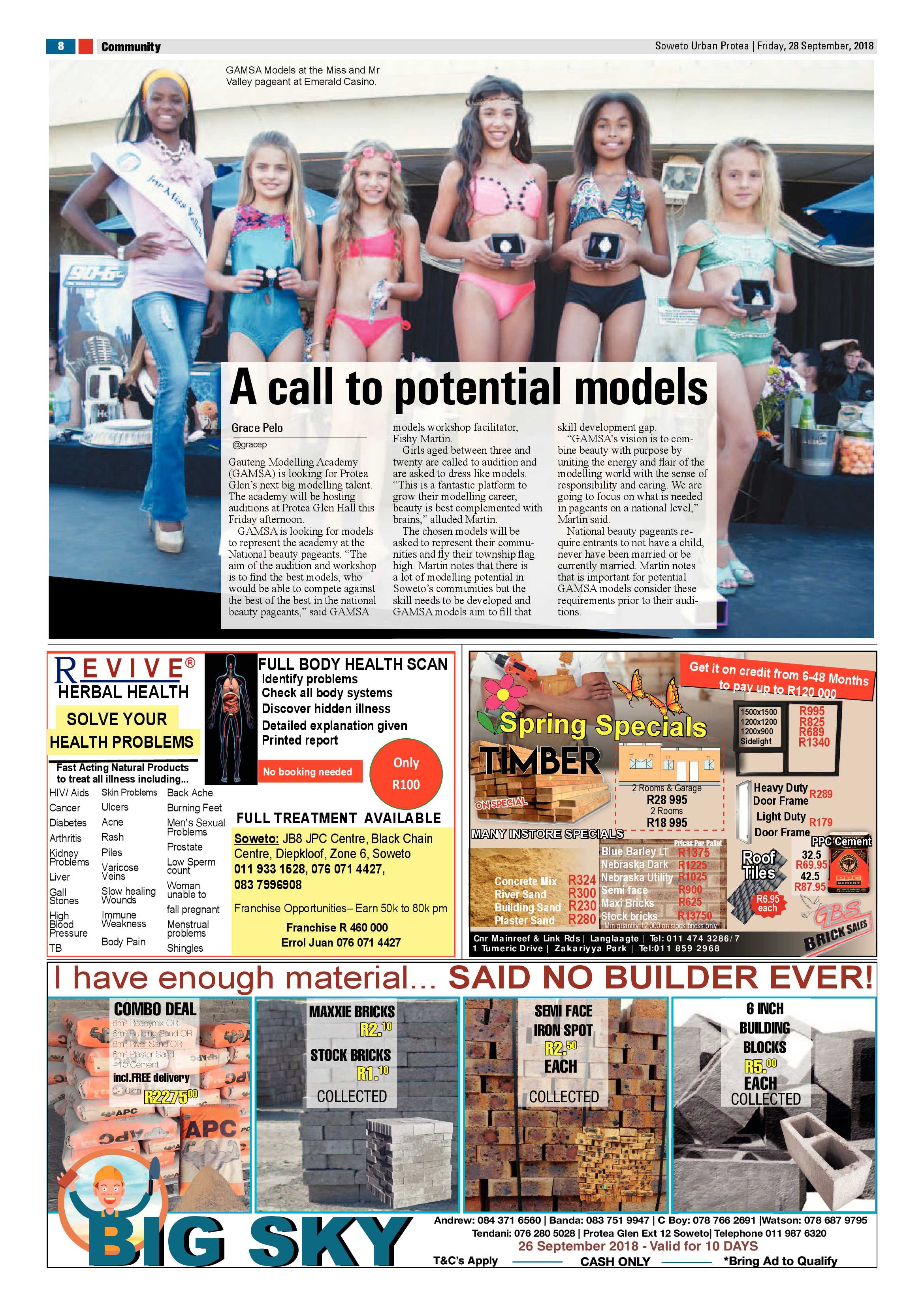 Protea – September 28, 2018 issue page 8