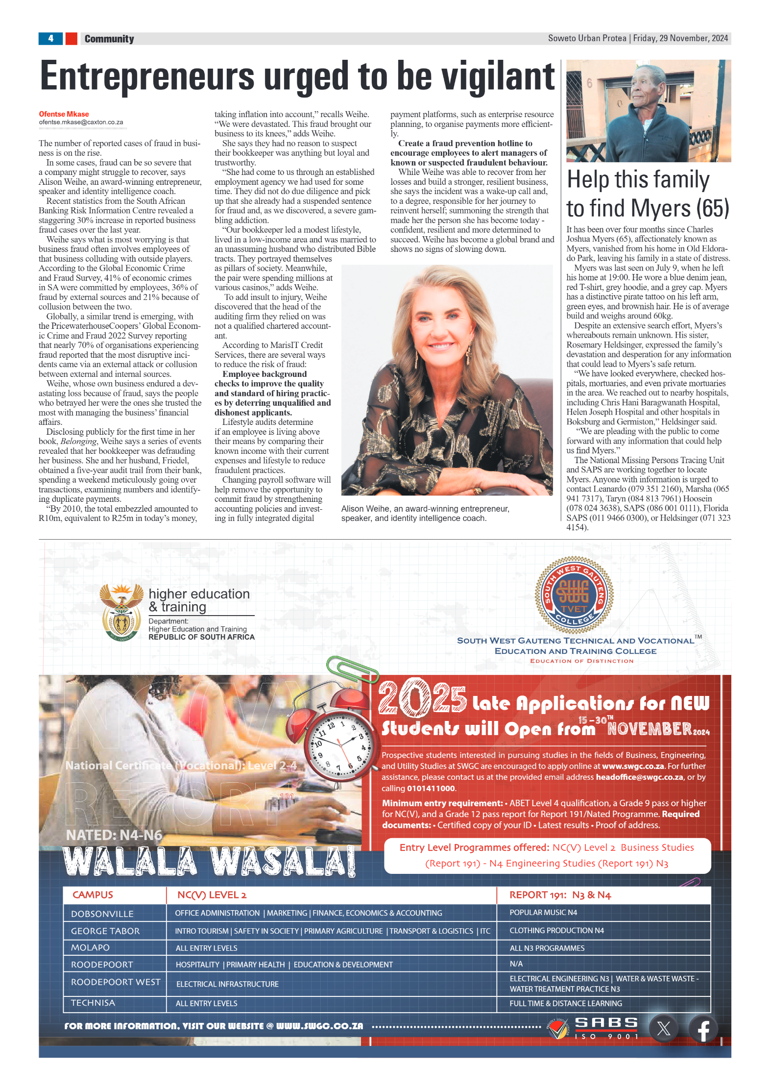 Protea: 29 November 2025 page 4