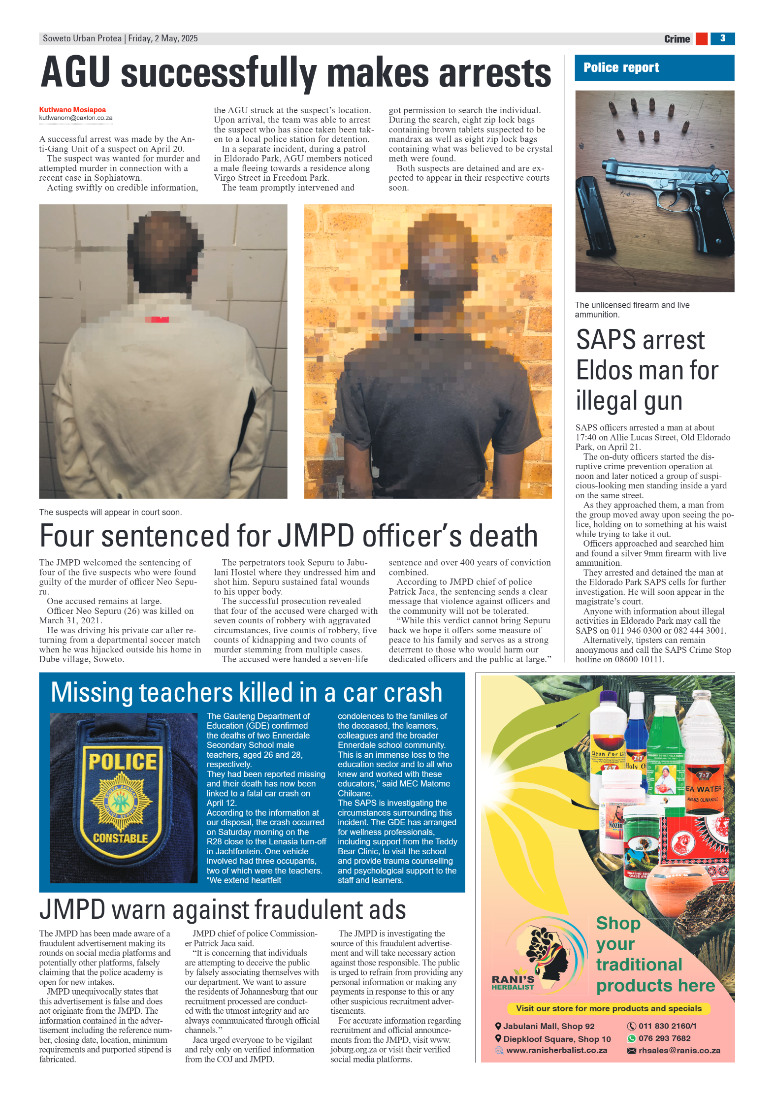 Protea: 2 May 2025 page 3